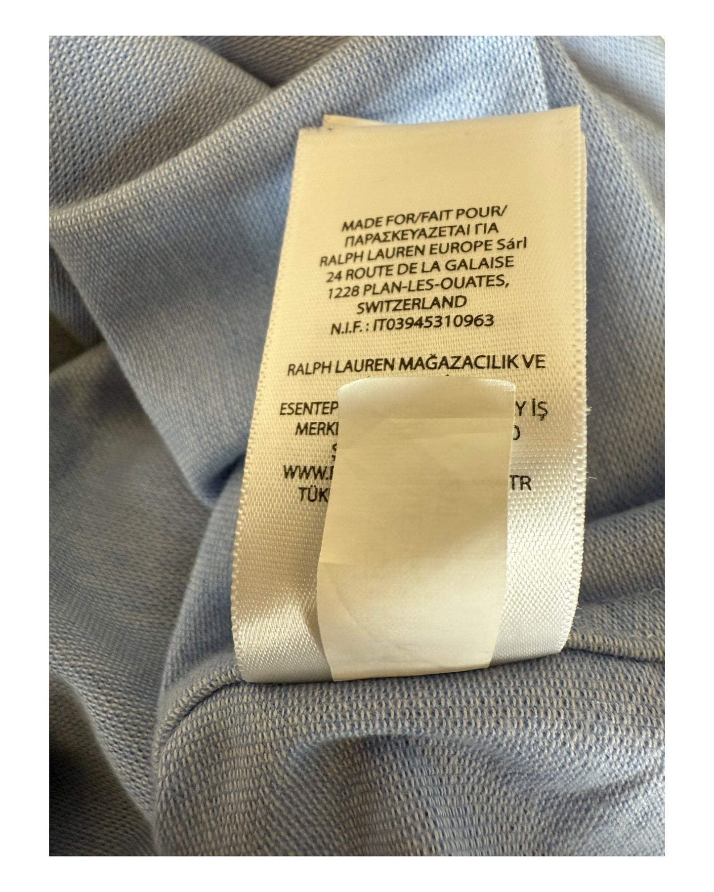 Polo Ralph Lauren Knit Oxford Bluse hellblau Größe M