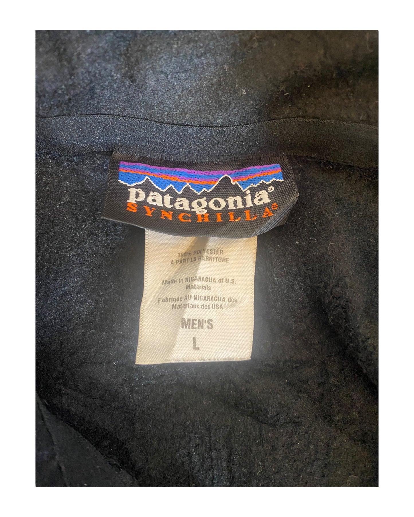 Patagonia Fleece Weste schwarz Größe L