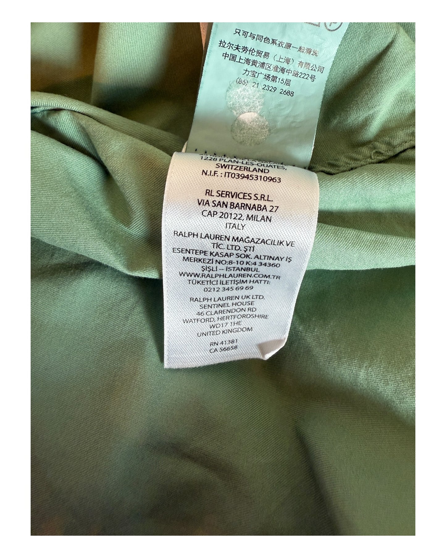 Polo Ralph Lauren Hemd grün Größe M