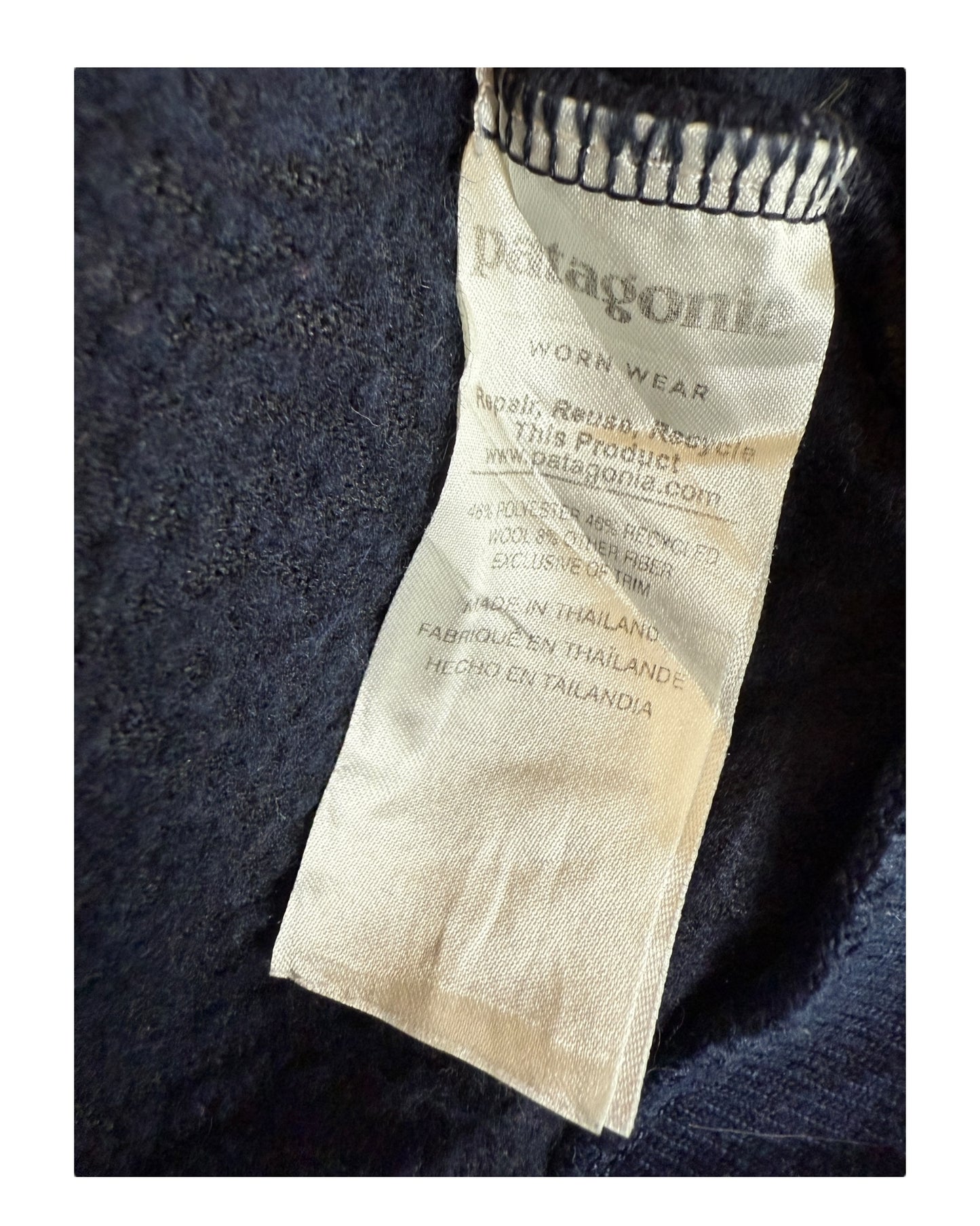 Patagonia Fleece Half Zip marineblau Größe M