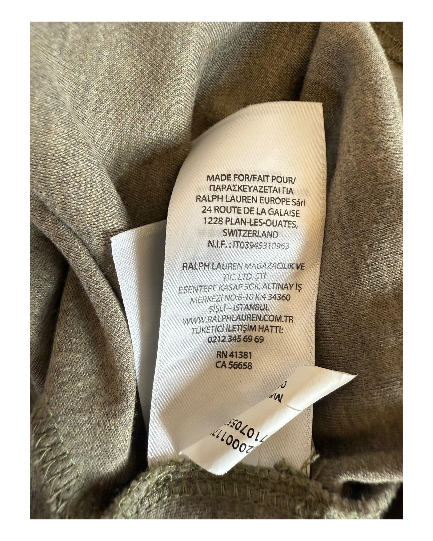 Polo Ralph Lauren Poloshirt taupe Größe L