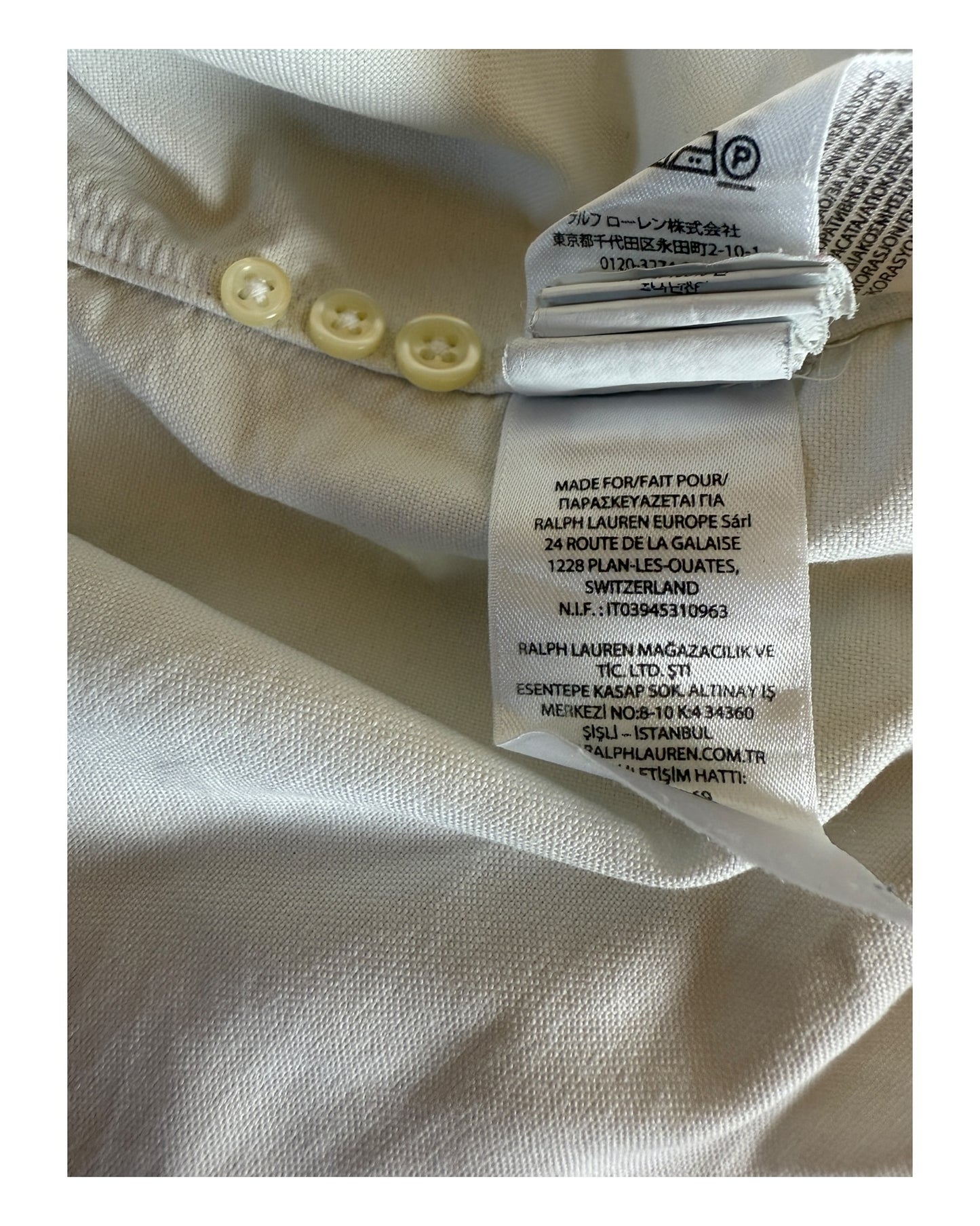 Polo Ralph Lauren Oxfordhemd weiß Größe L