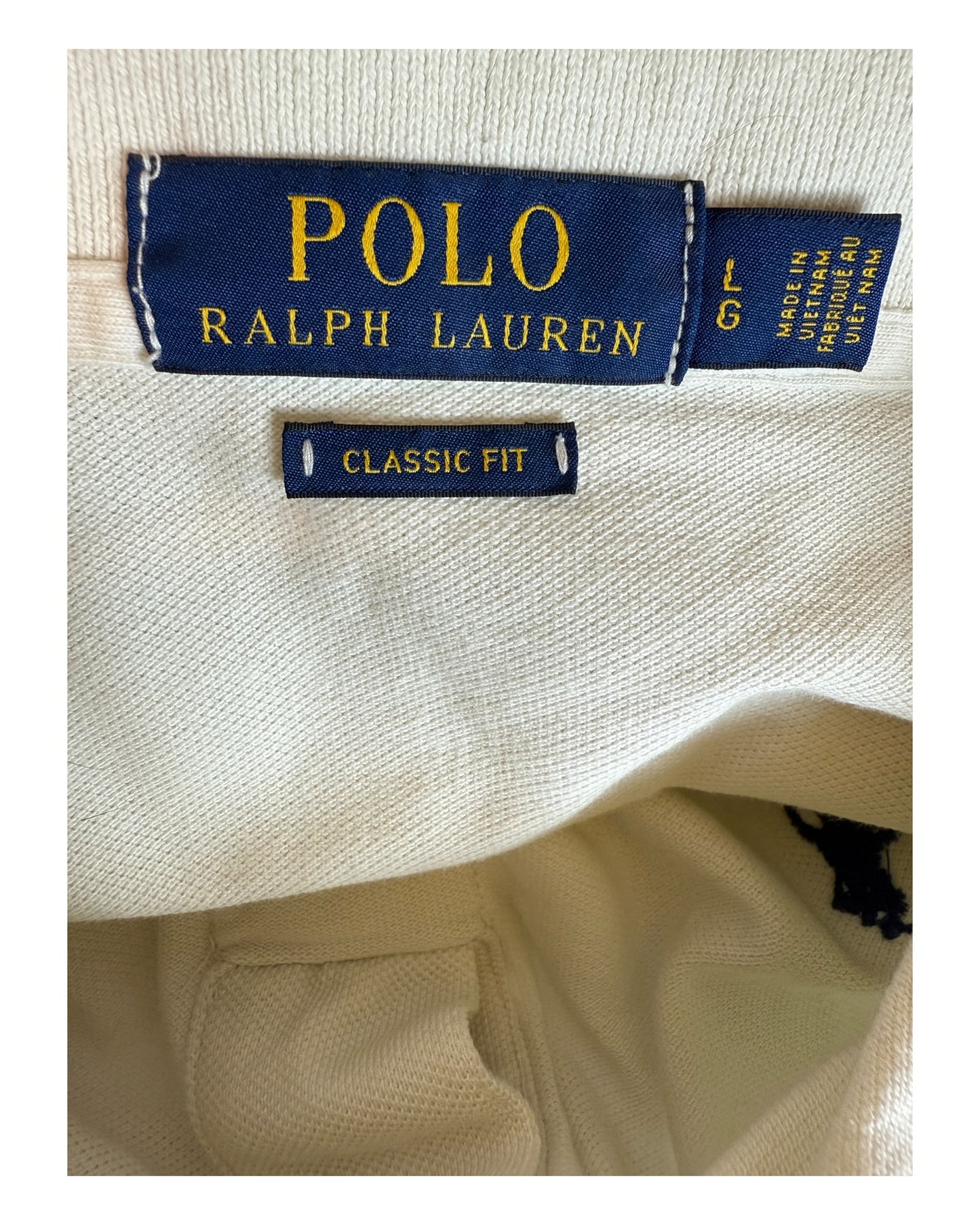Polo Ralph Lauren Poloshirt weiß Größe L