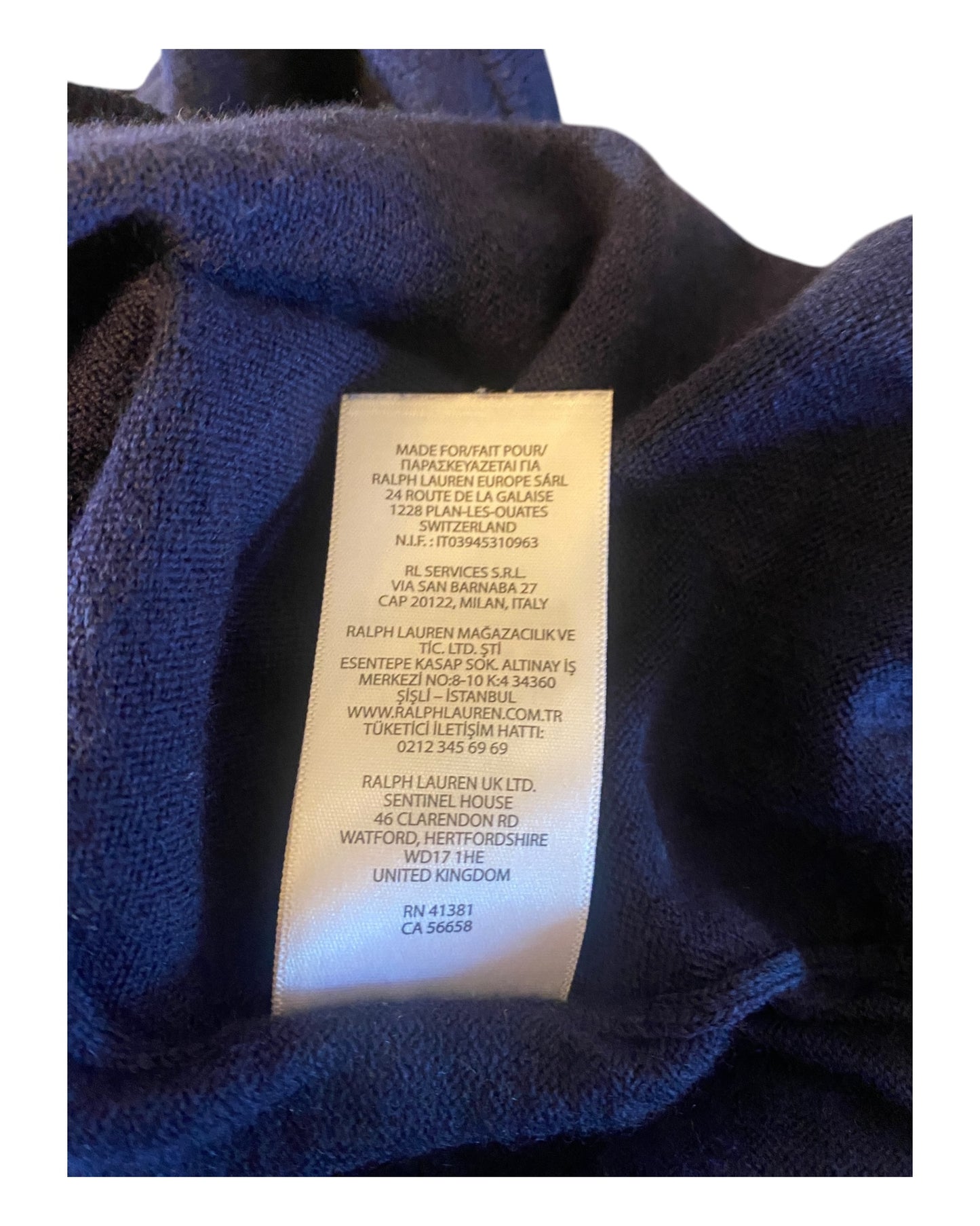 Polo Ralph Lauren Pullover marineblau Größe L