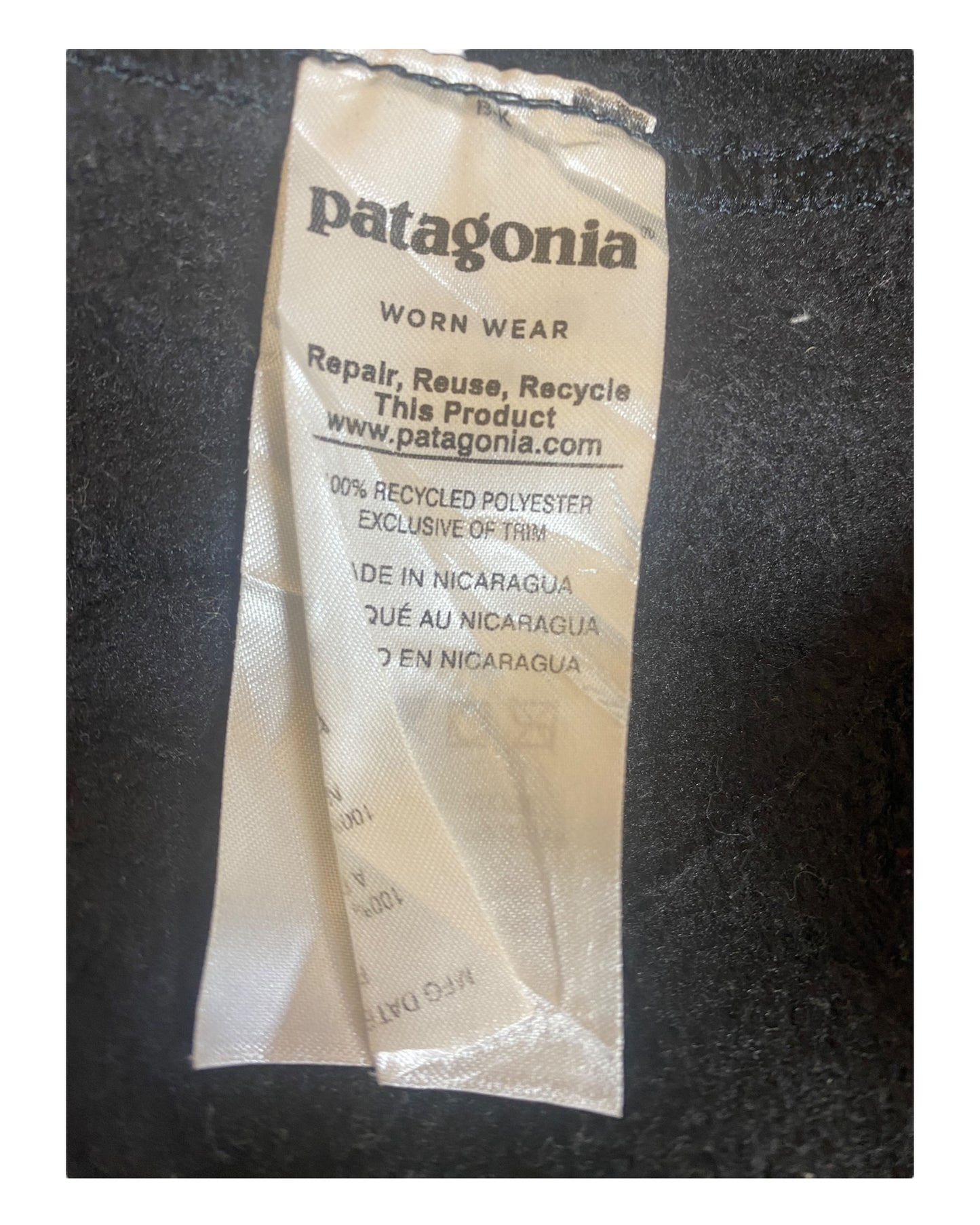 Patagonia Fleece Weste schwarz Größe L