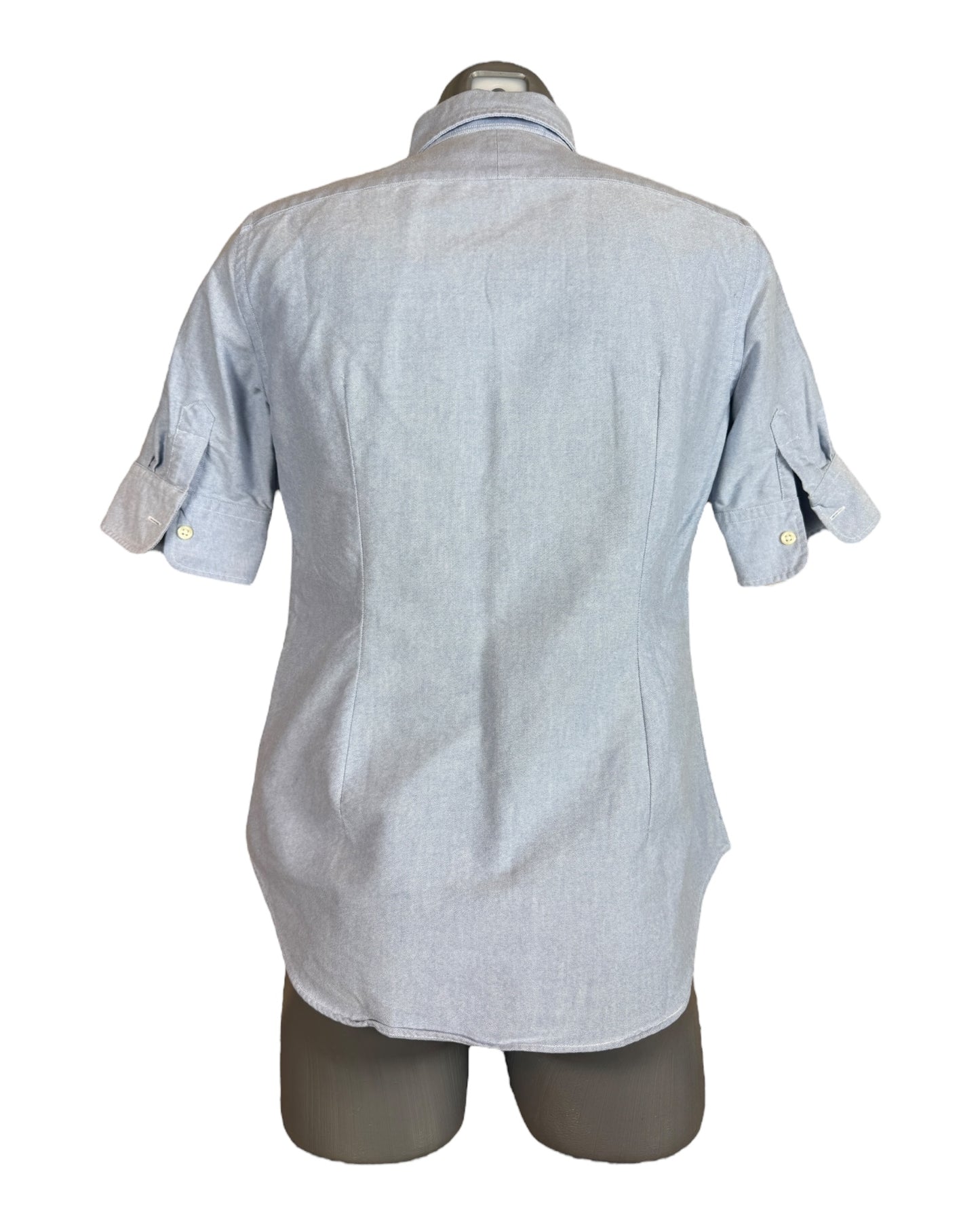 Polo Ralph Lauren kurzärmlige Bluse hellblau Größe S