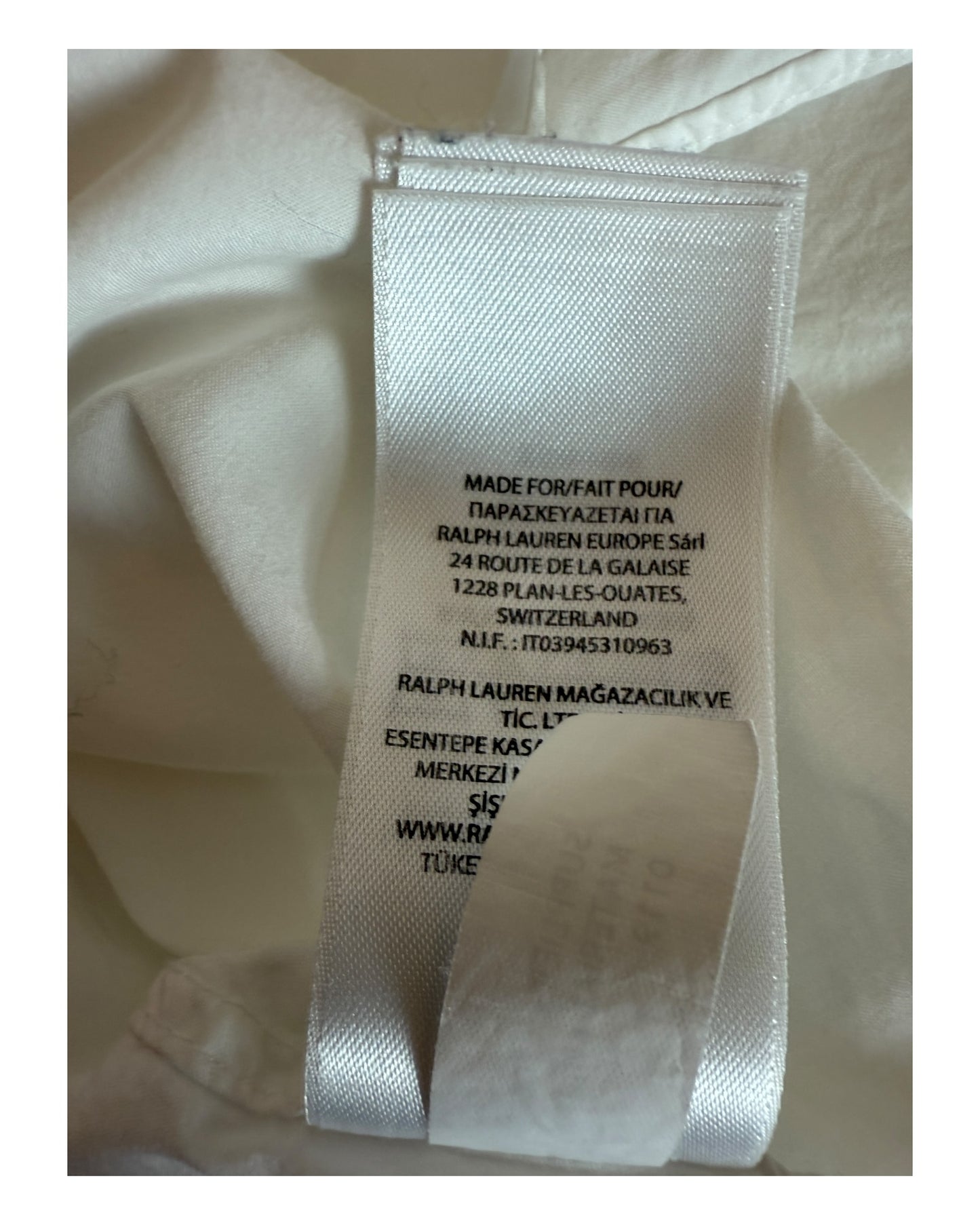 Polo Ralph Lauren Hemd weiß Größe M