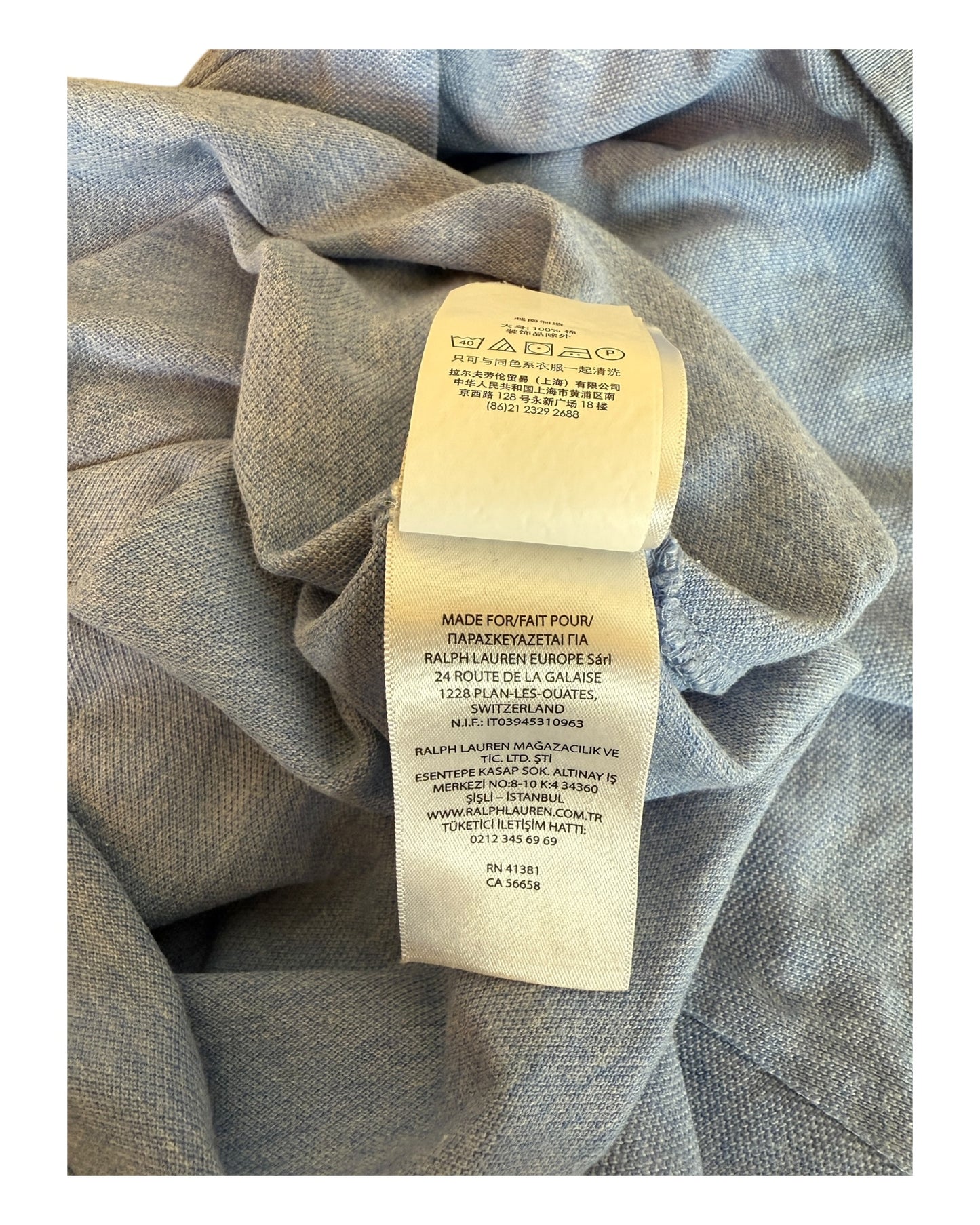 Polo Ralph Lauren polo shirt light blue size M