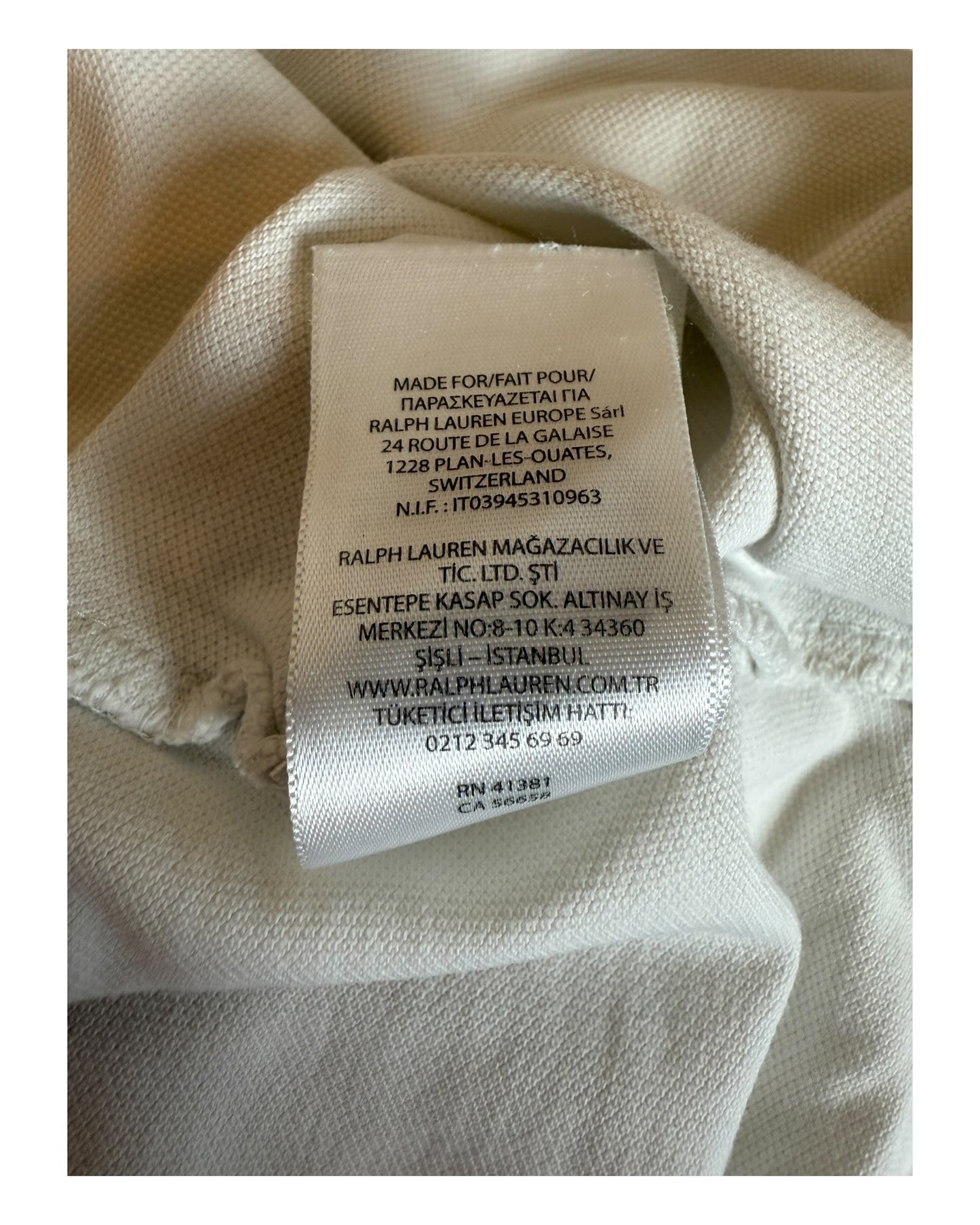 Polo Ralph Lauren Poloshirt weiß Größe M