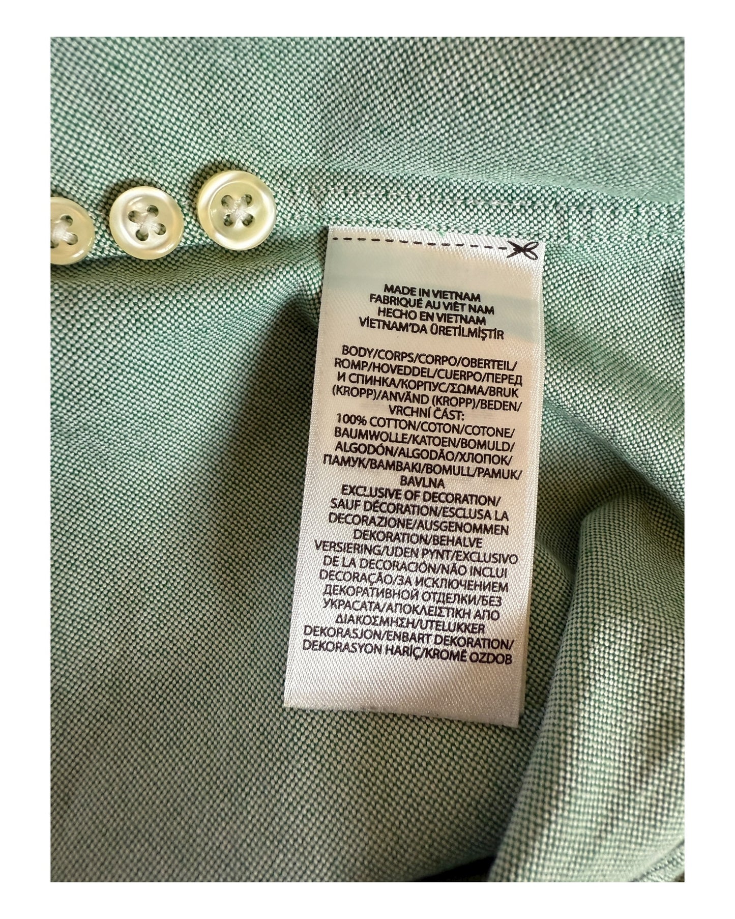 Polo Ralph Lauren Oxfordhemd grün Größe M