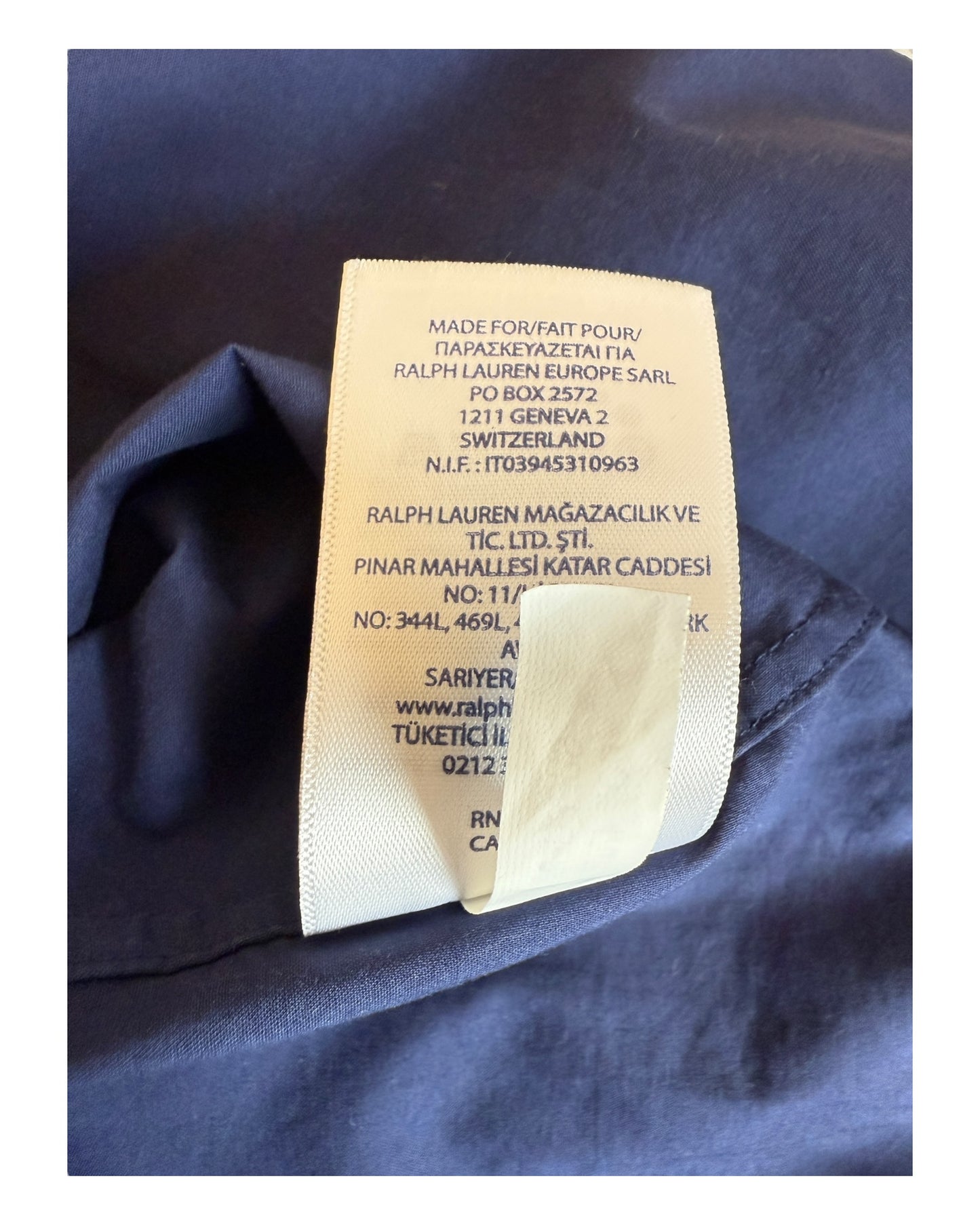 Polo Ralph Lauren Hemd marineblau Größe L