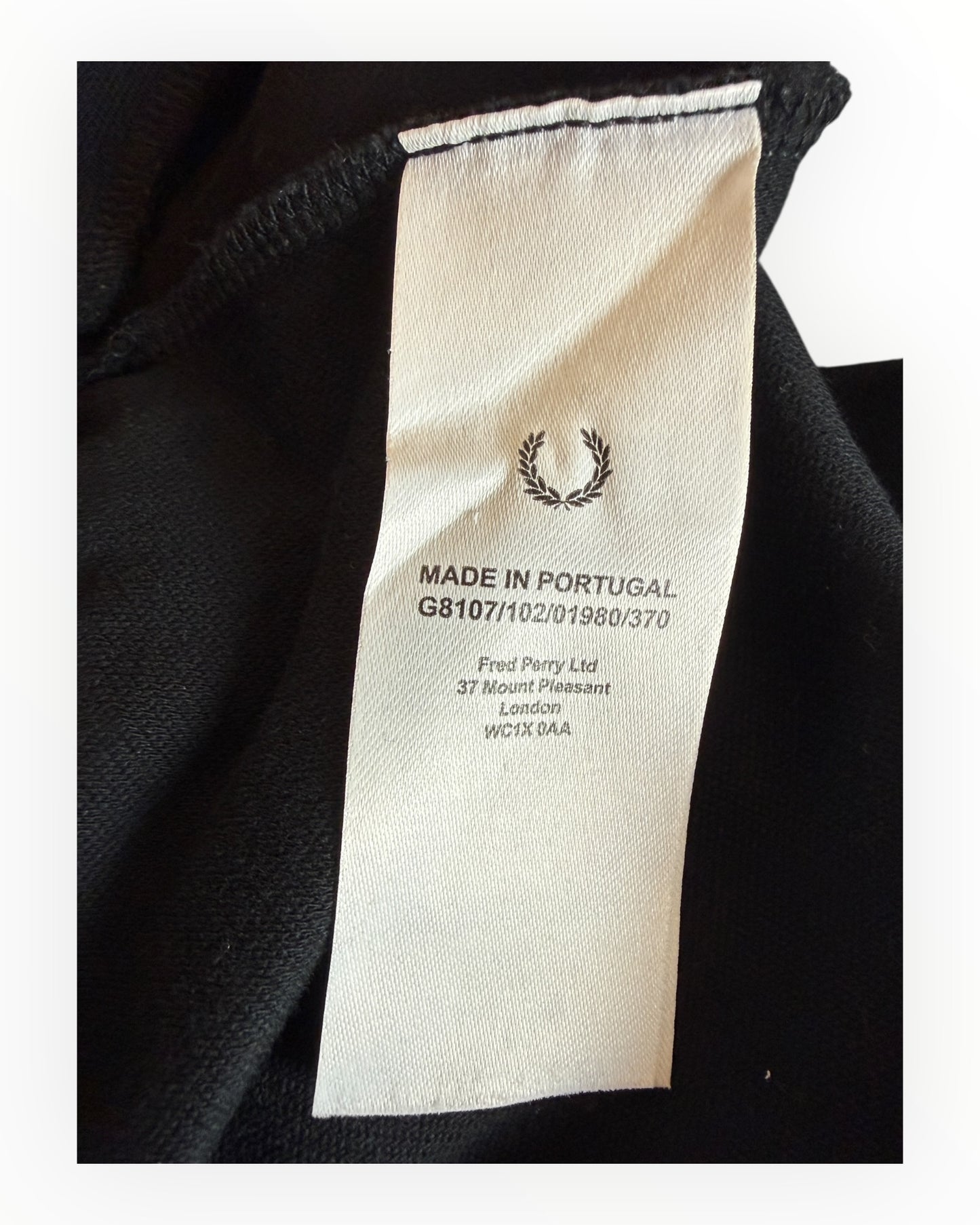 Fred Perry Pullover schwarz Größe M