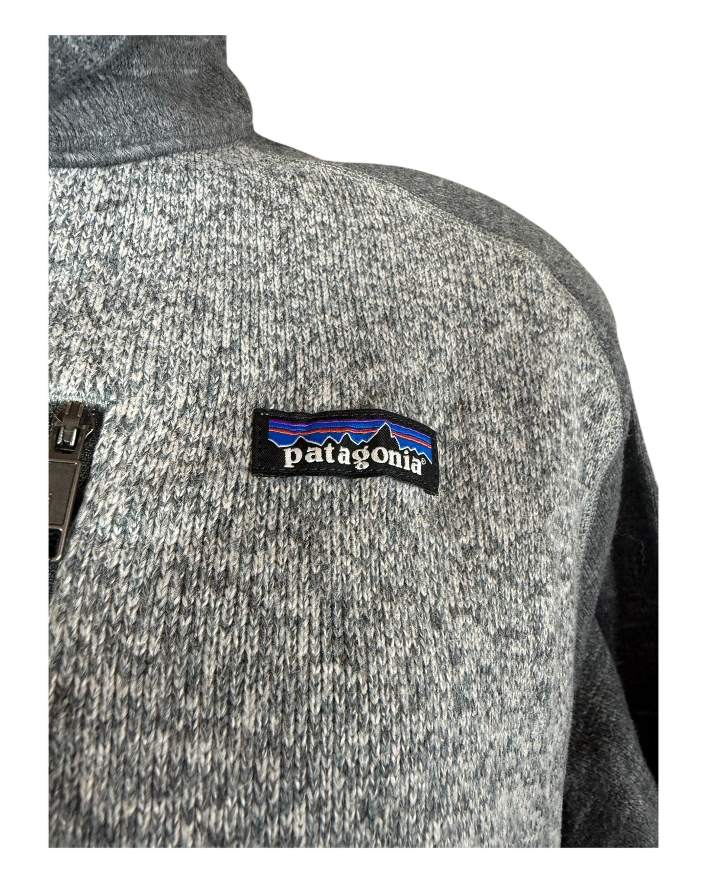 Patagonia Fleece Half Zip Pullover grau Größe L