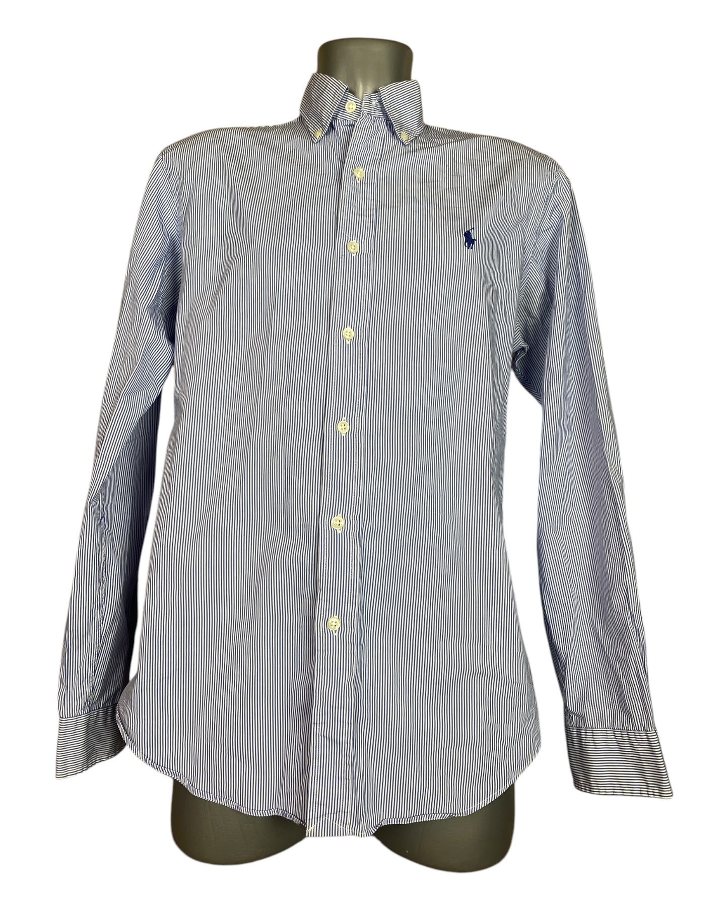 Polo Ralph Lauren shirt blue white striped size M