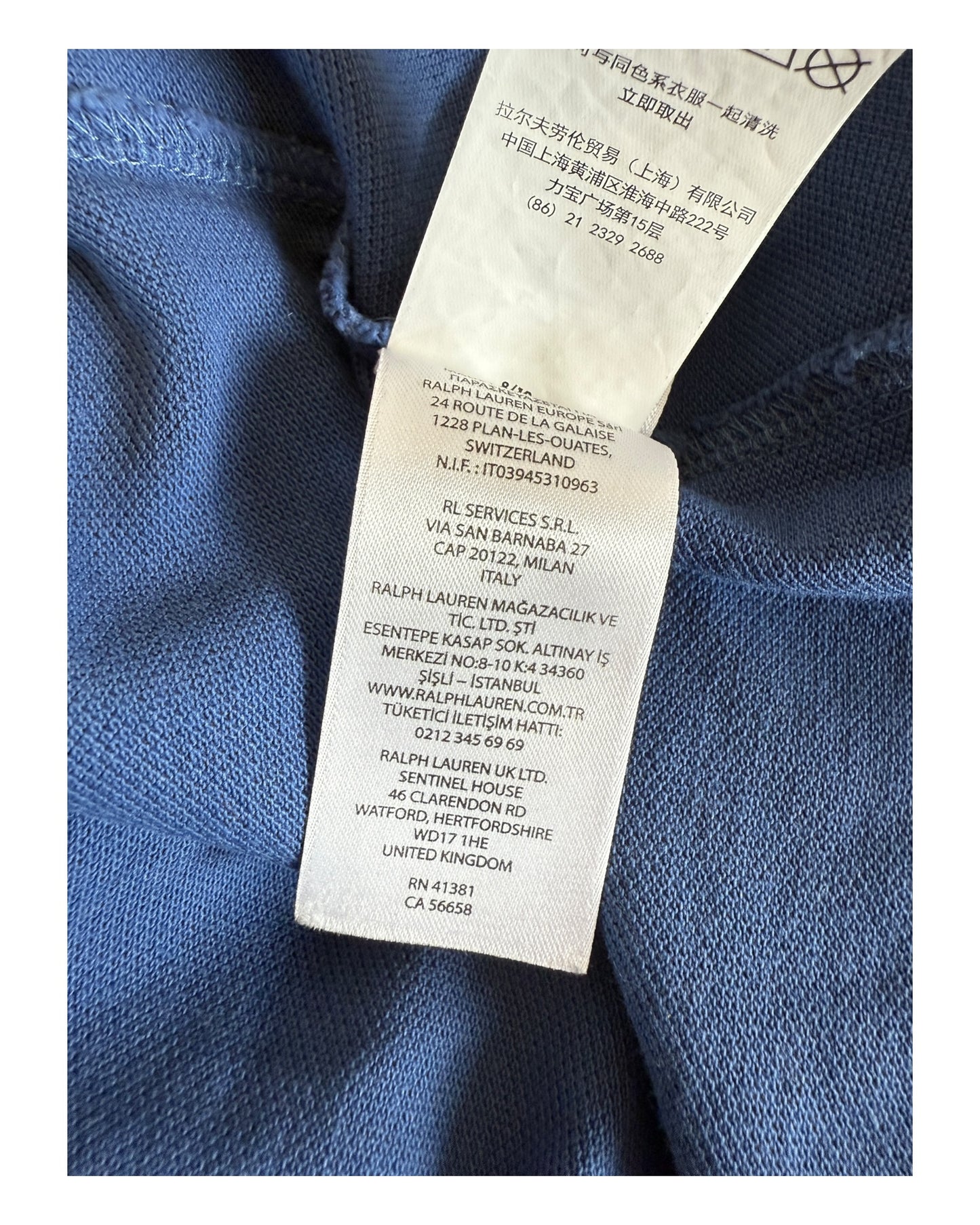 Polo Ralph Lauren Poloshirt blau Größe L