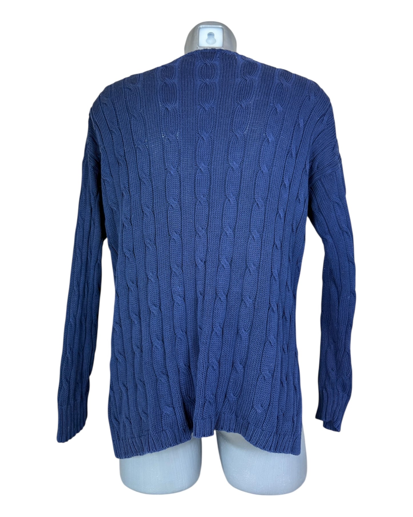Polo Ralph Lauren Zopfmuster Pullover marineblau Größe S