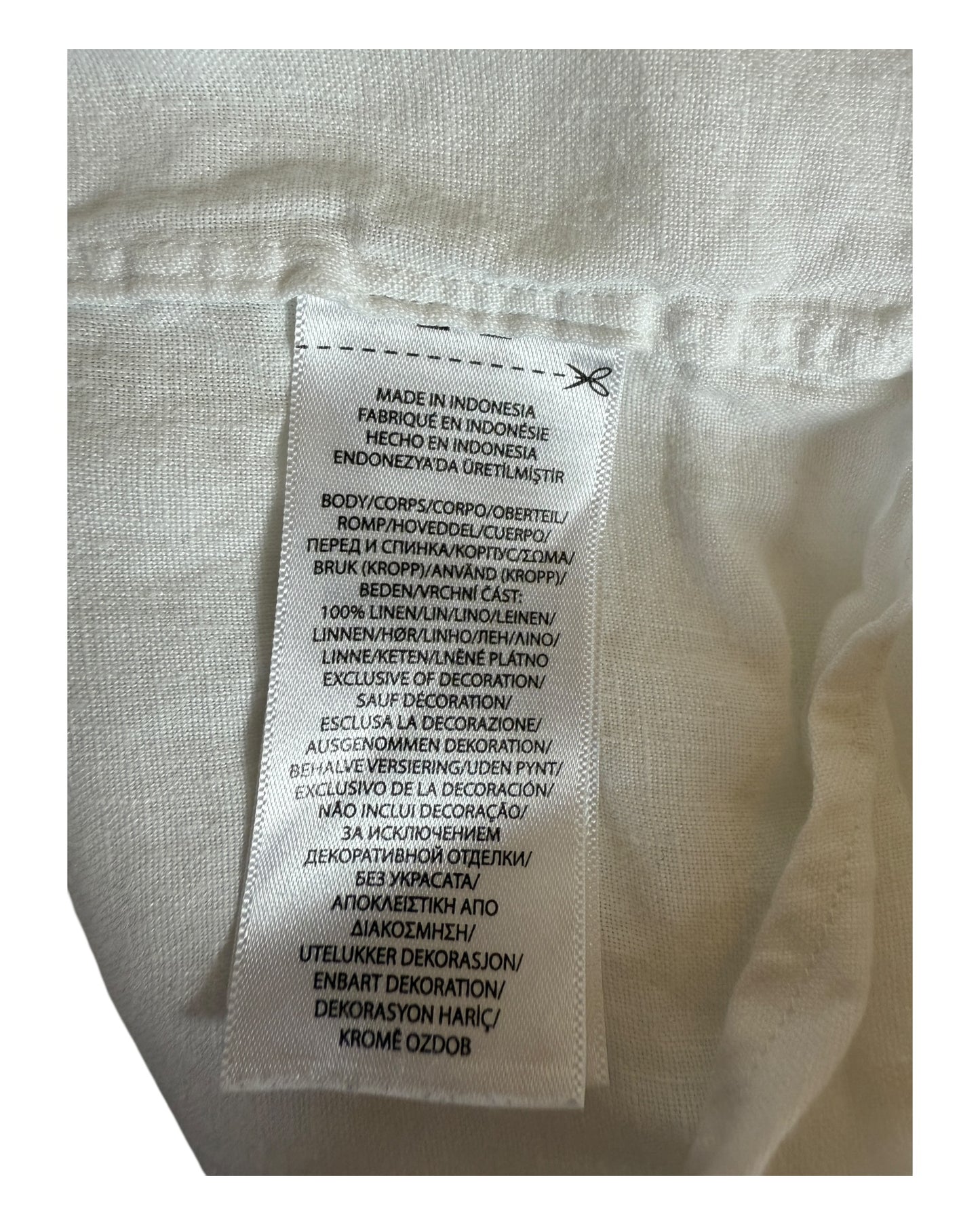 Polo Ralph Lauren Leinenhemd weiß Größe L