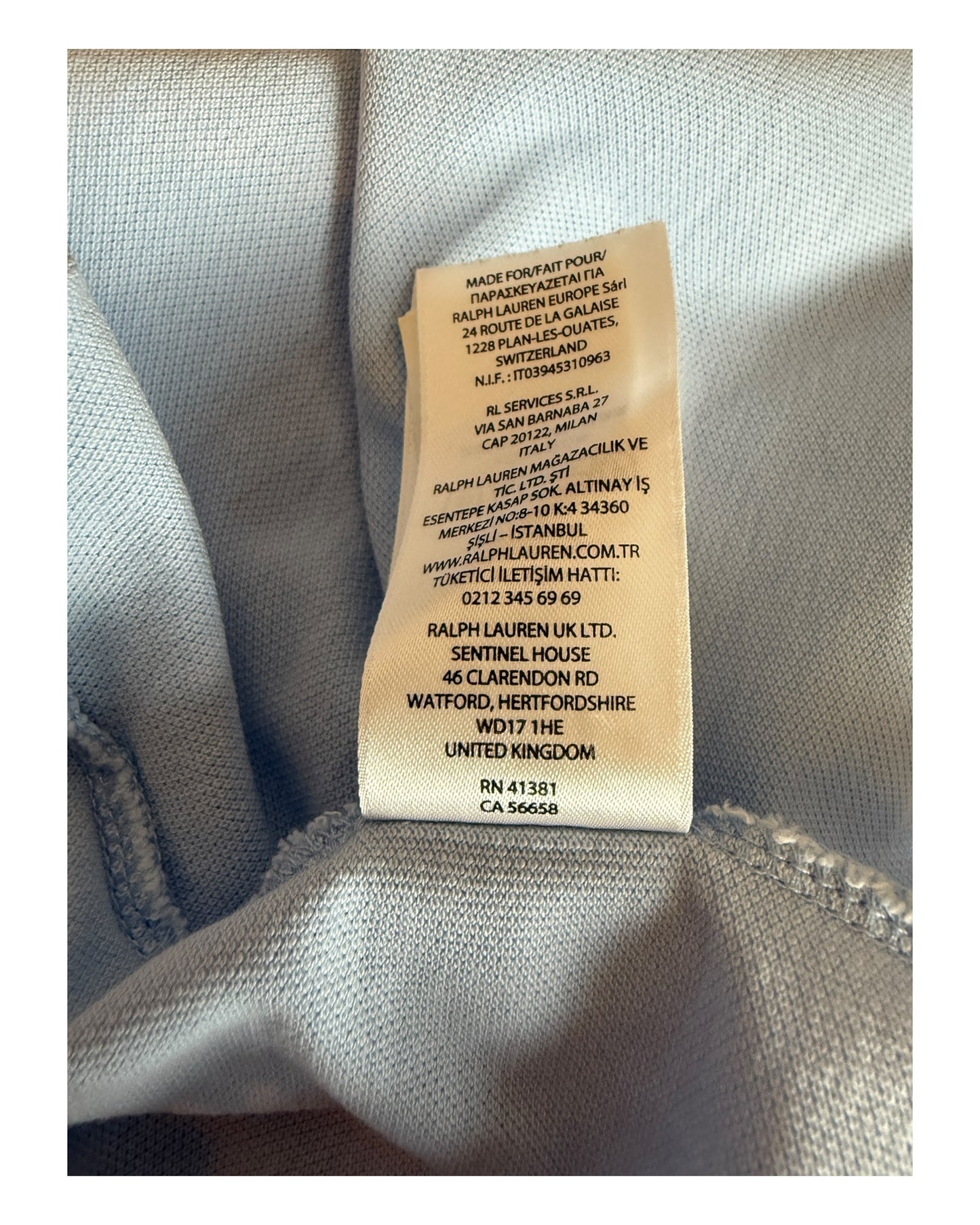 Polo Ralph Lauren Poloshirt hellblau Größe L