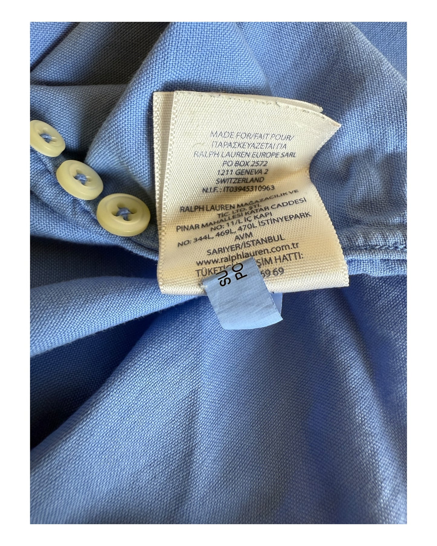 Polo Ralph Lauren Hemd hellblau Größe M