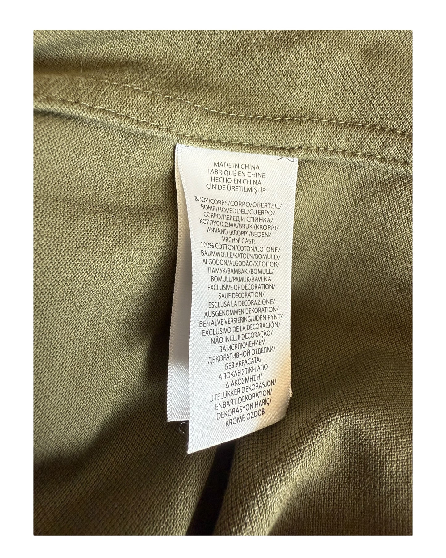 Polo Ralph Lauren Knit Oxford Bluse khaki Größe S