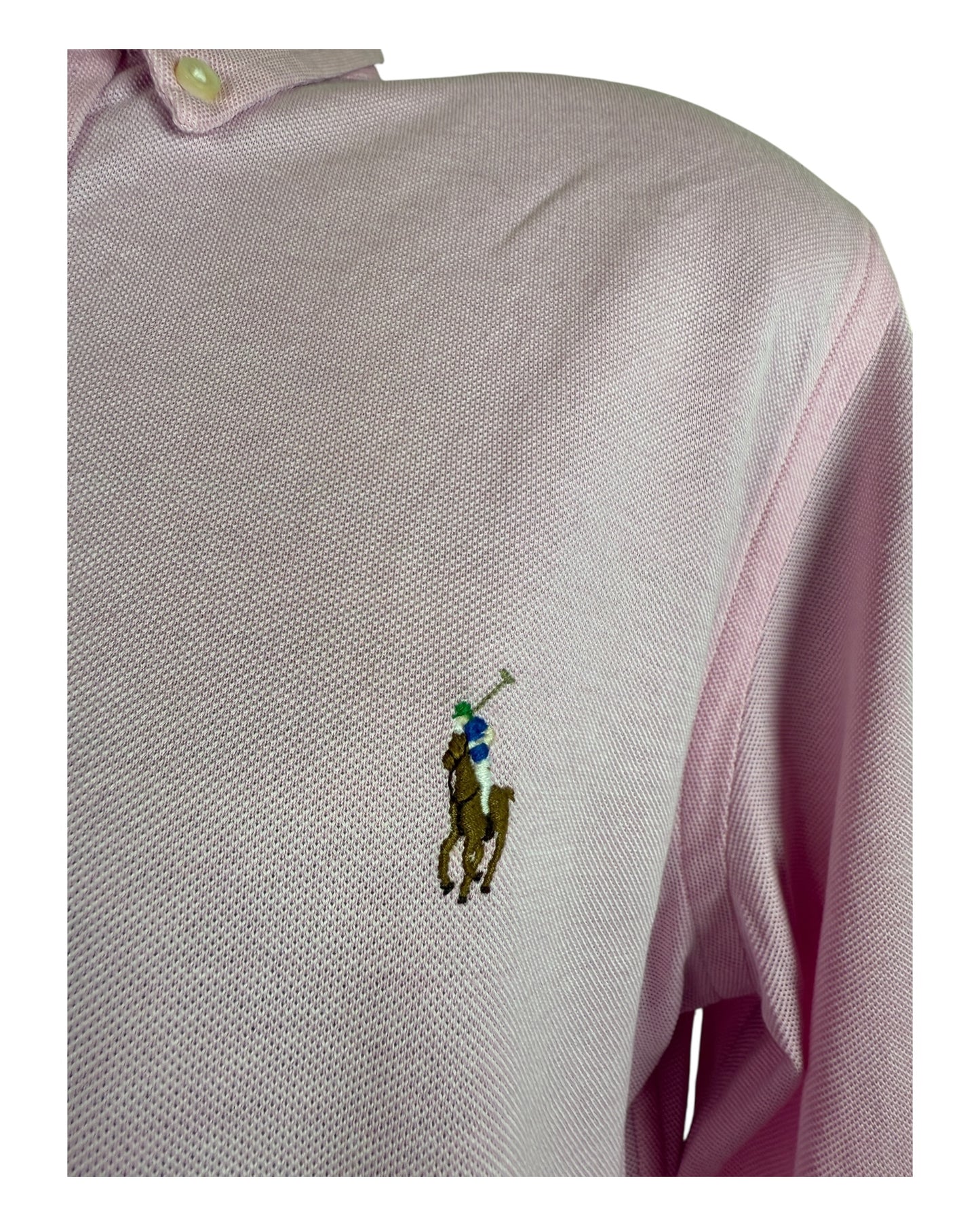 Polo Ralph Lauren Knit Oxfordhemd rosa Größe M