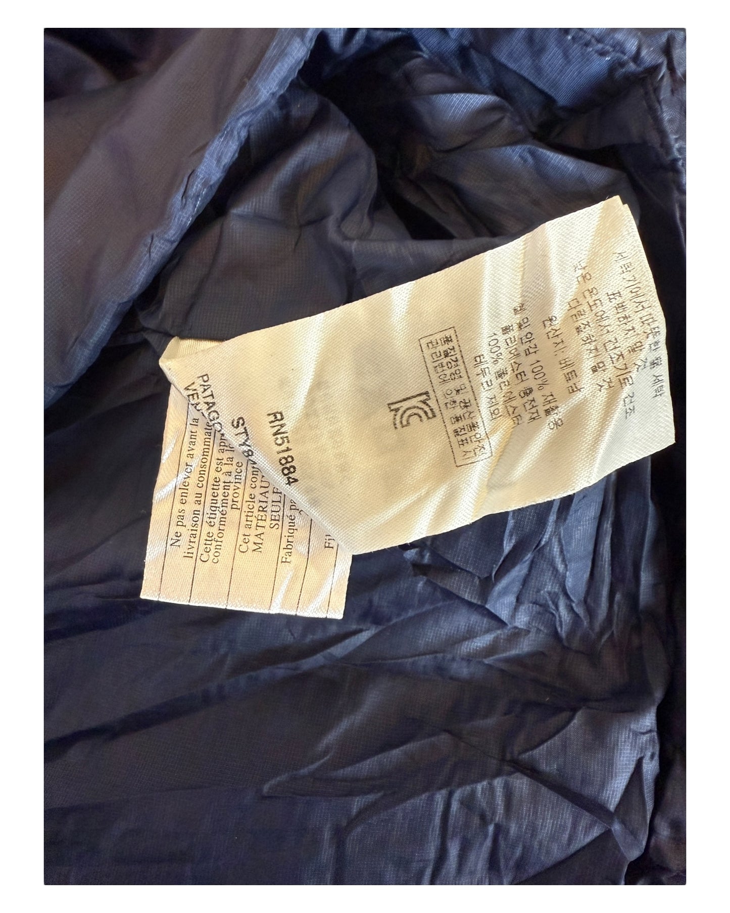 Patagonia Steppjacke marineblau Größe XL