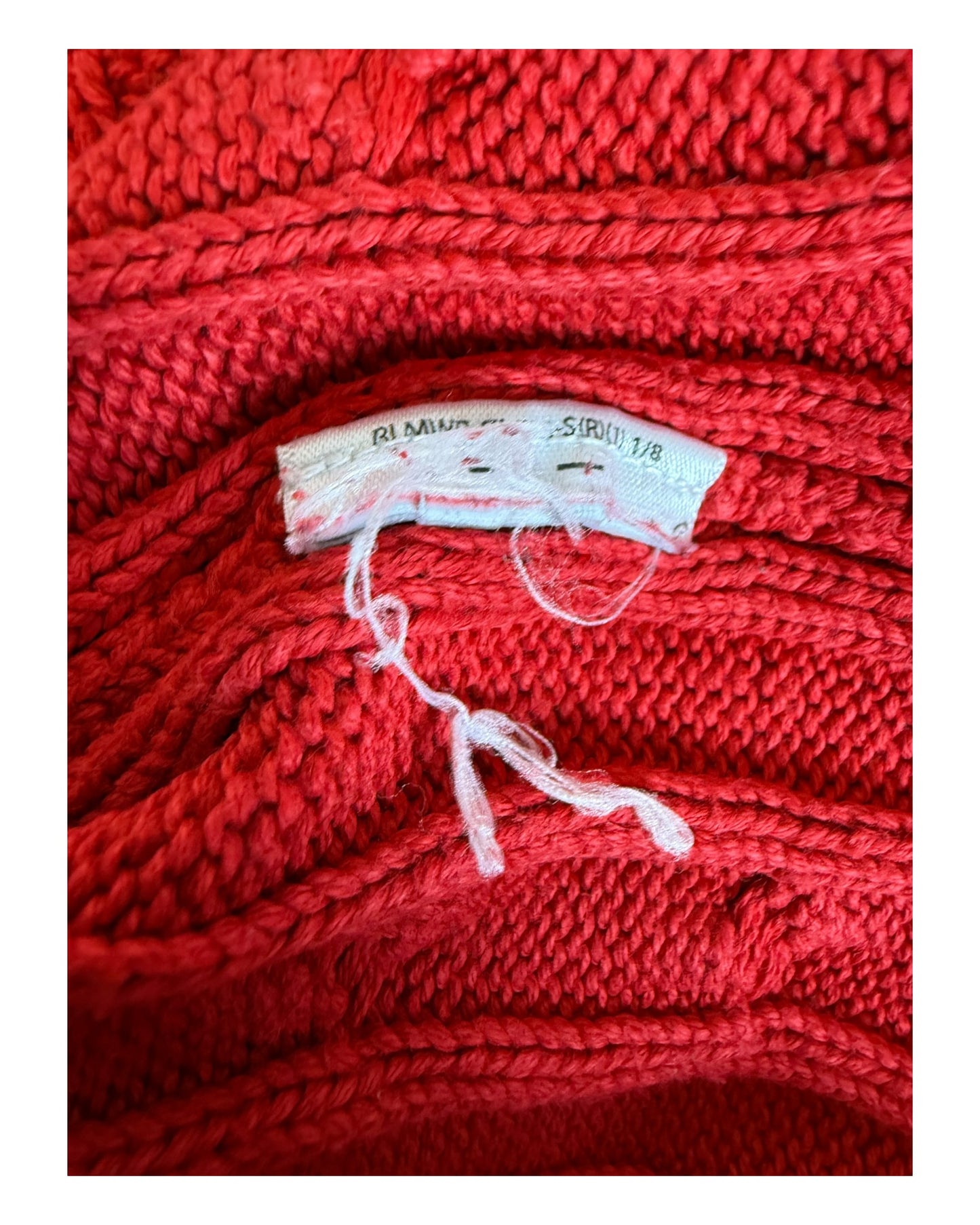 Polo Ralph Lauren Zopfmuster Pullover rot Größe M