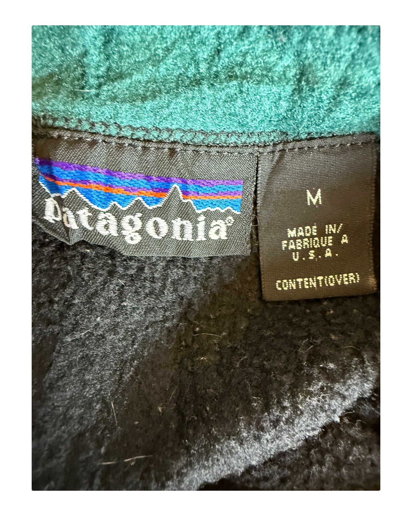 Patagonia Fleece Weste schwarz Größe M