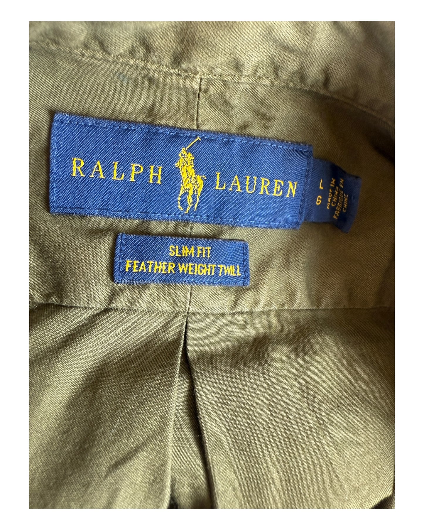 Polo Ralph Lauren Hemd khaki Größe L