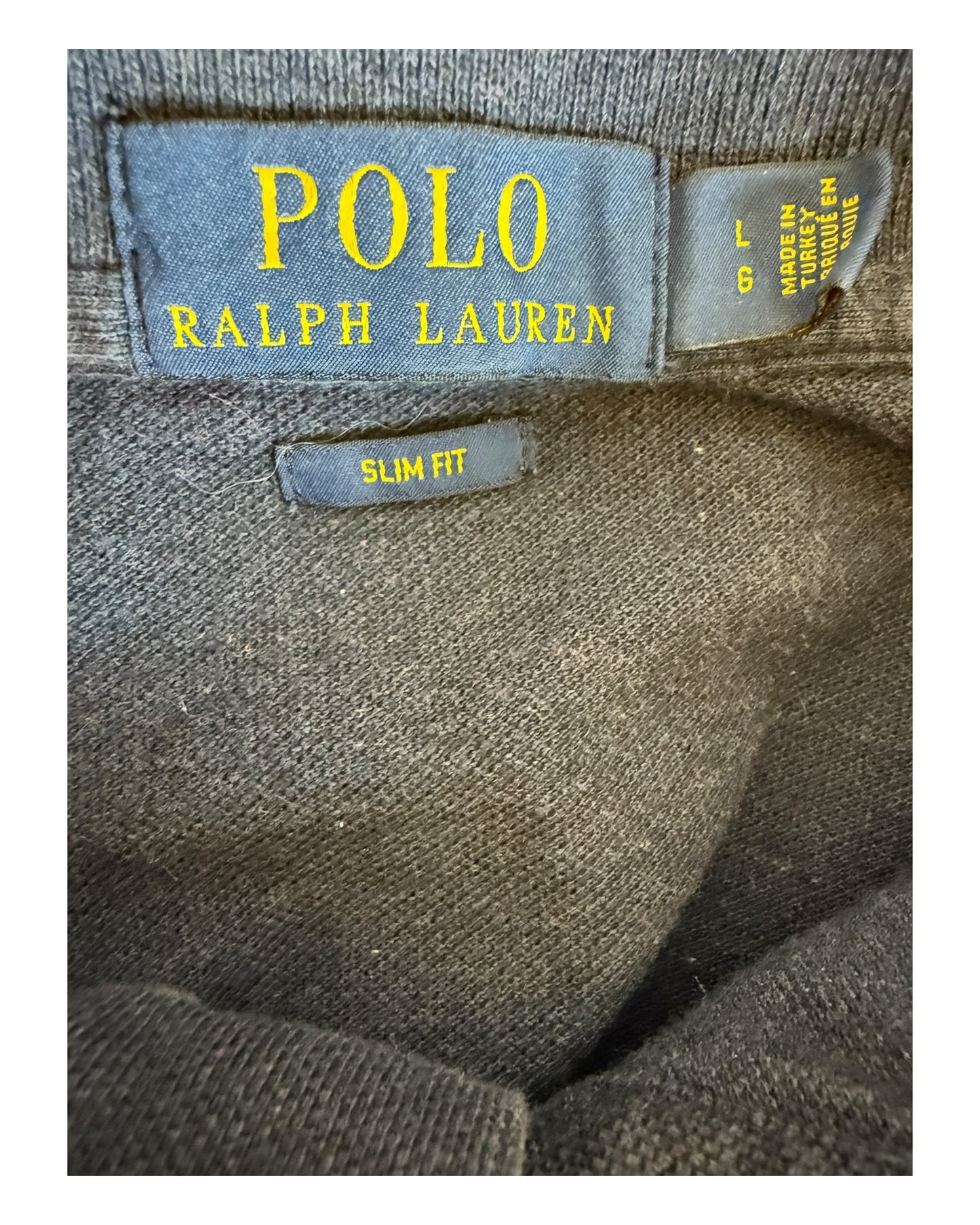 Polo Ralph Lauren Poloshirt marineblau meliert Größe L