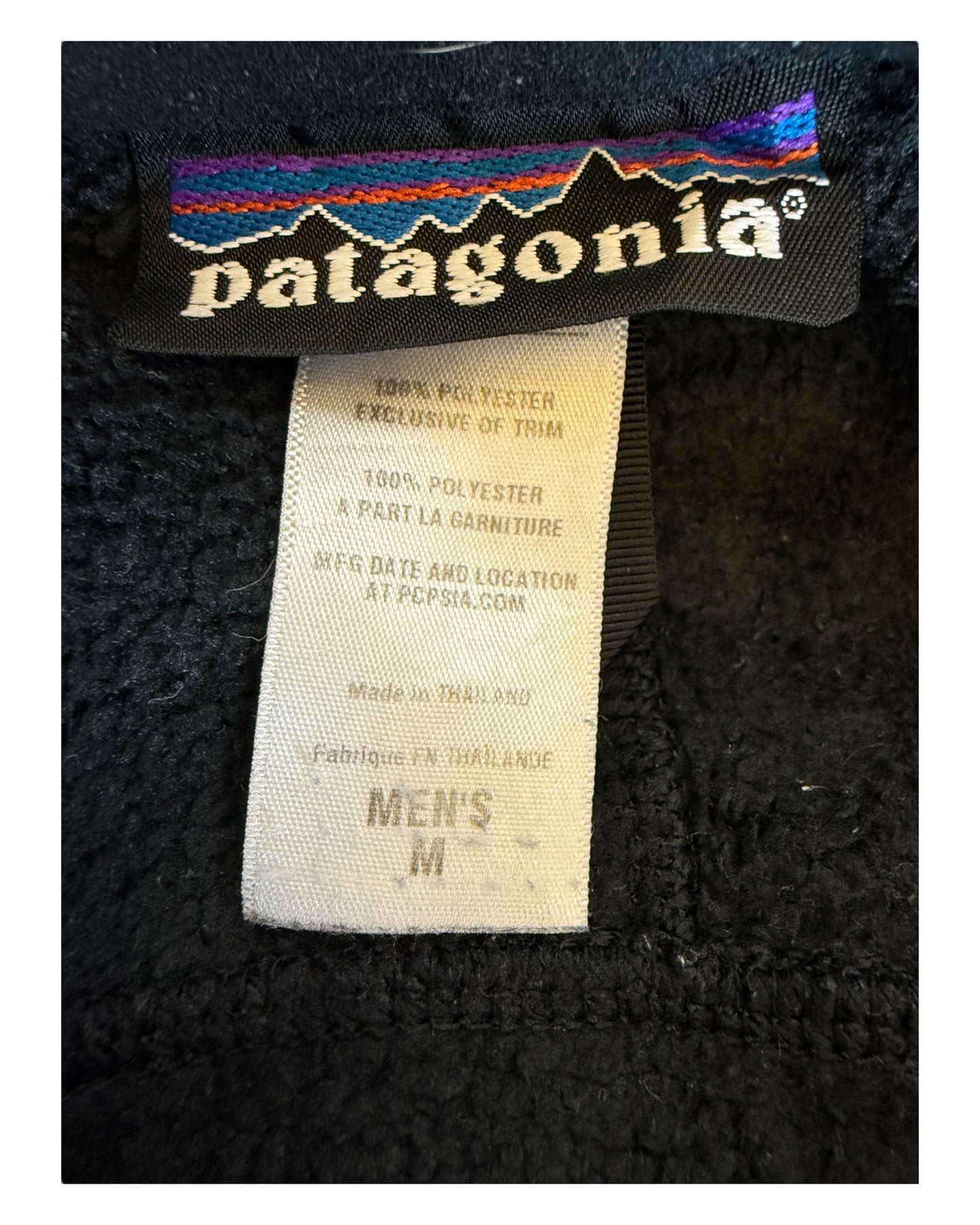 Patagonia Fleece Jacke schwarz Größe M