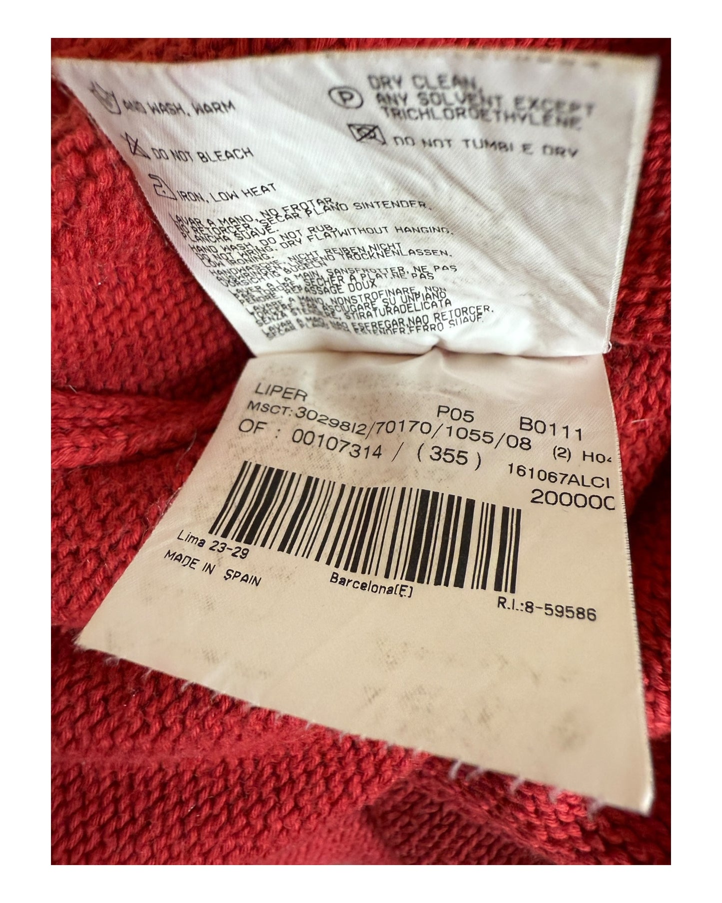 Burberry Pullover rot Größe XL