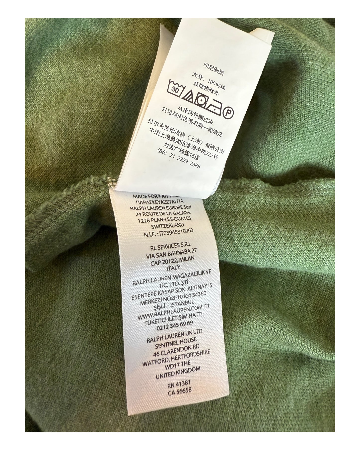 Polo Ralph Lauren Poloshirt grün Größe L