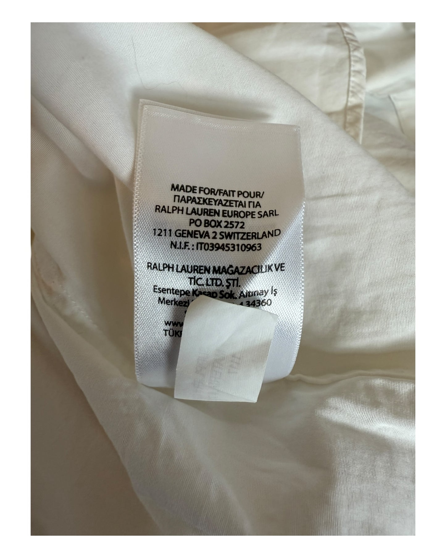 Polo Ralph Lauren Hemd weiß Größe M
