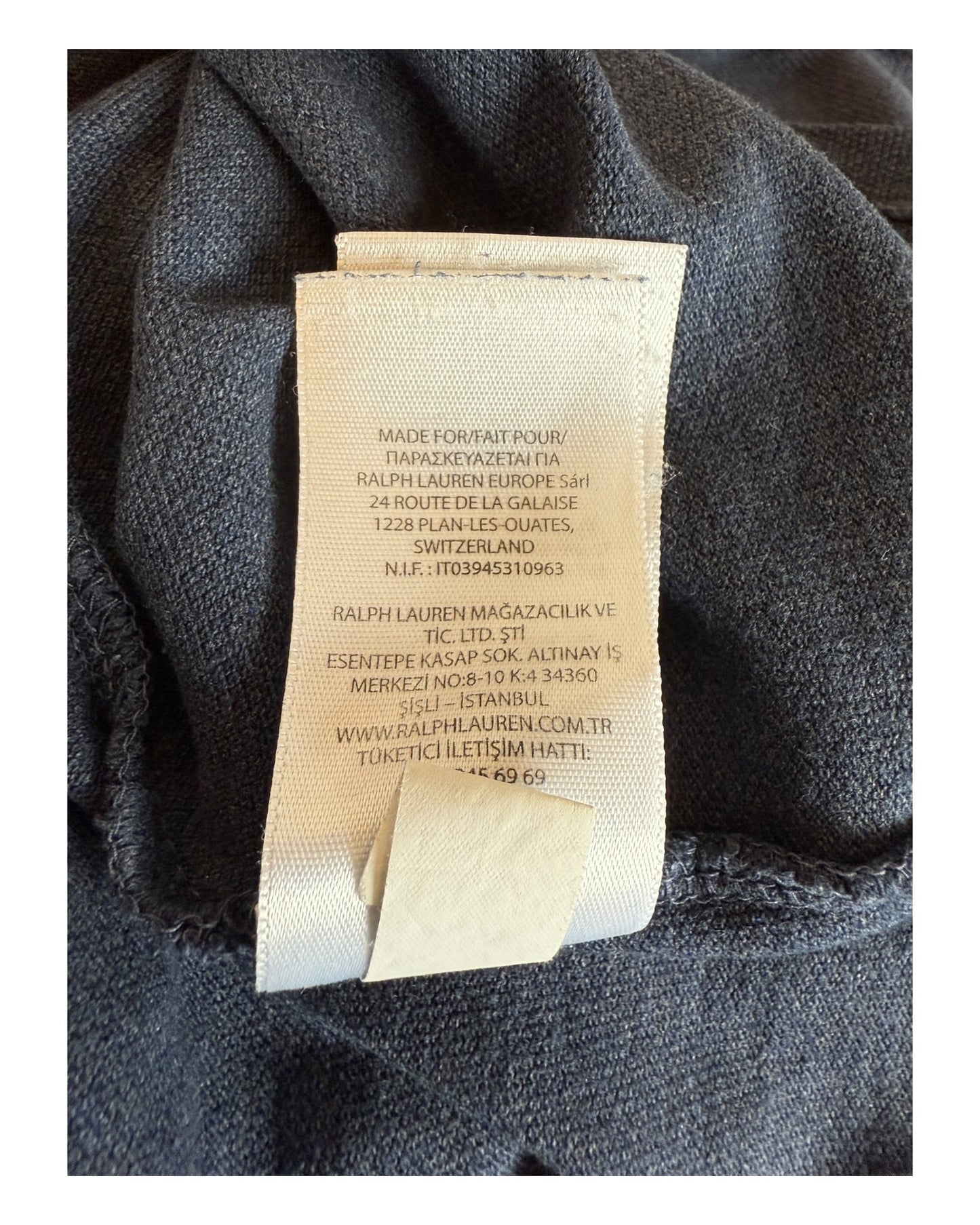 Polo Ralph Lauren Poloshirt marineblau meliert Größe L