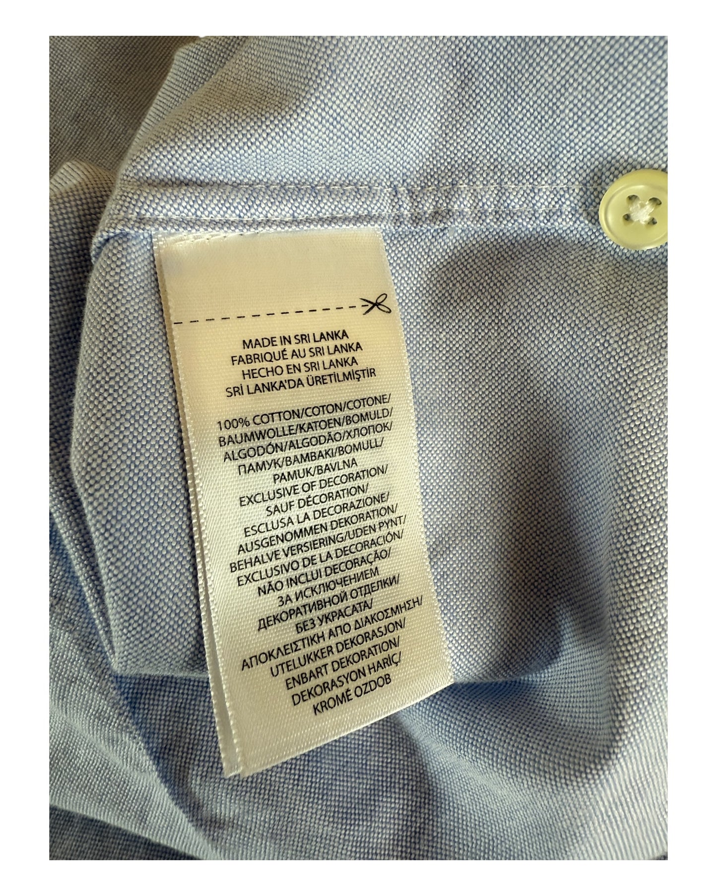 Polo Ralph Lauren Oxfordhemd Bluse hellblau Größe L