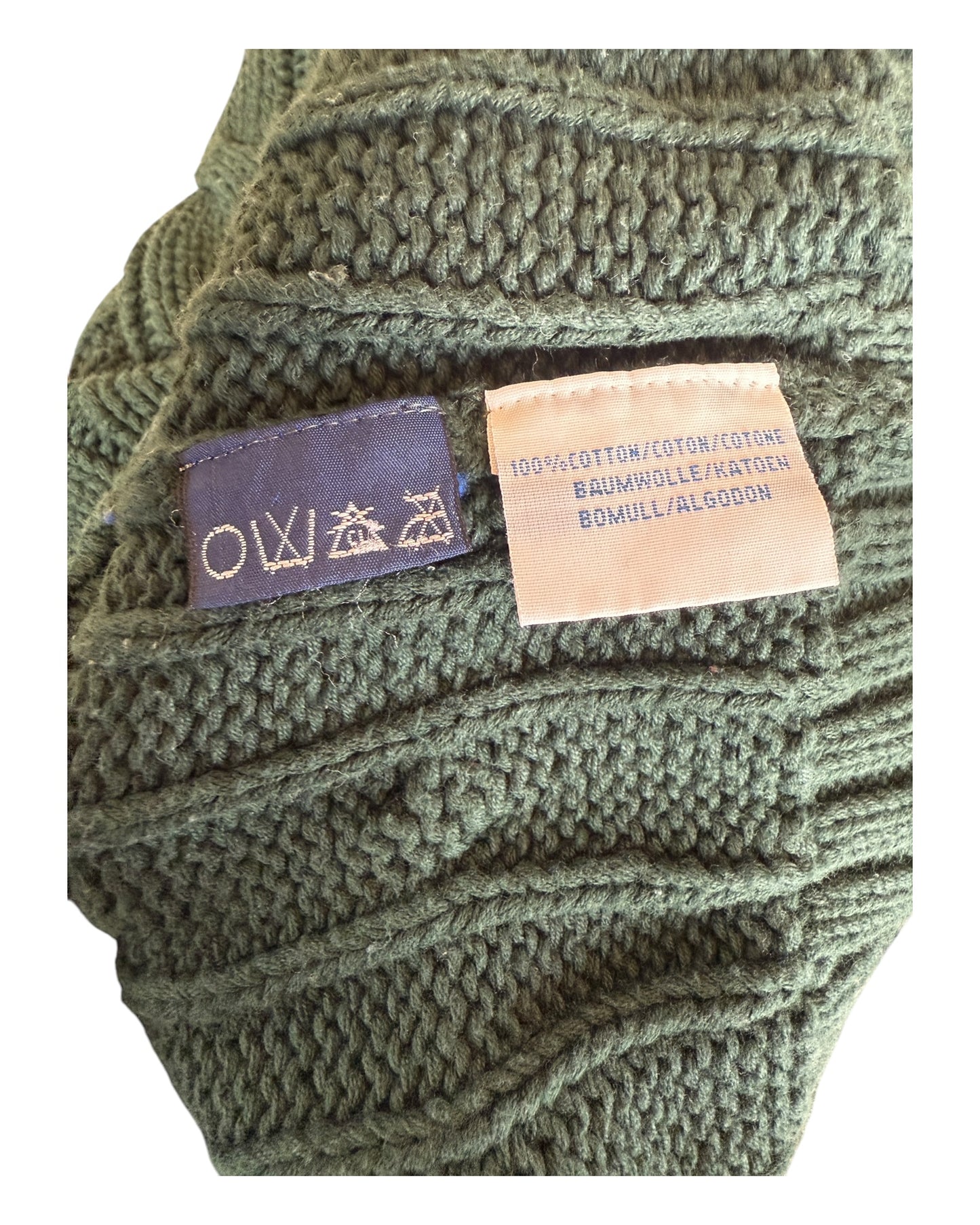 Polo by Ralph Lauren Zopfmuster Pullover grün Größe XL