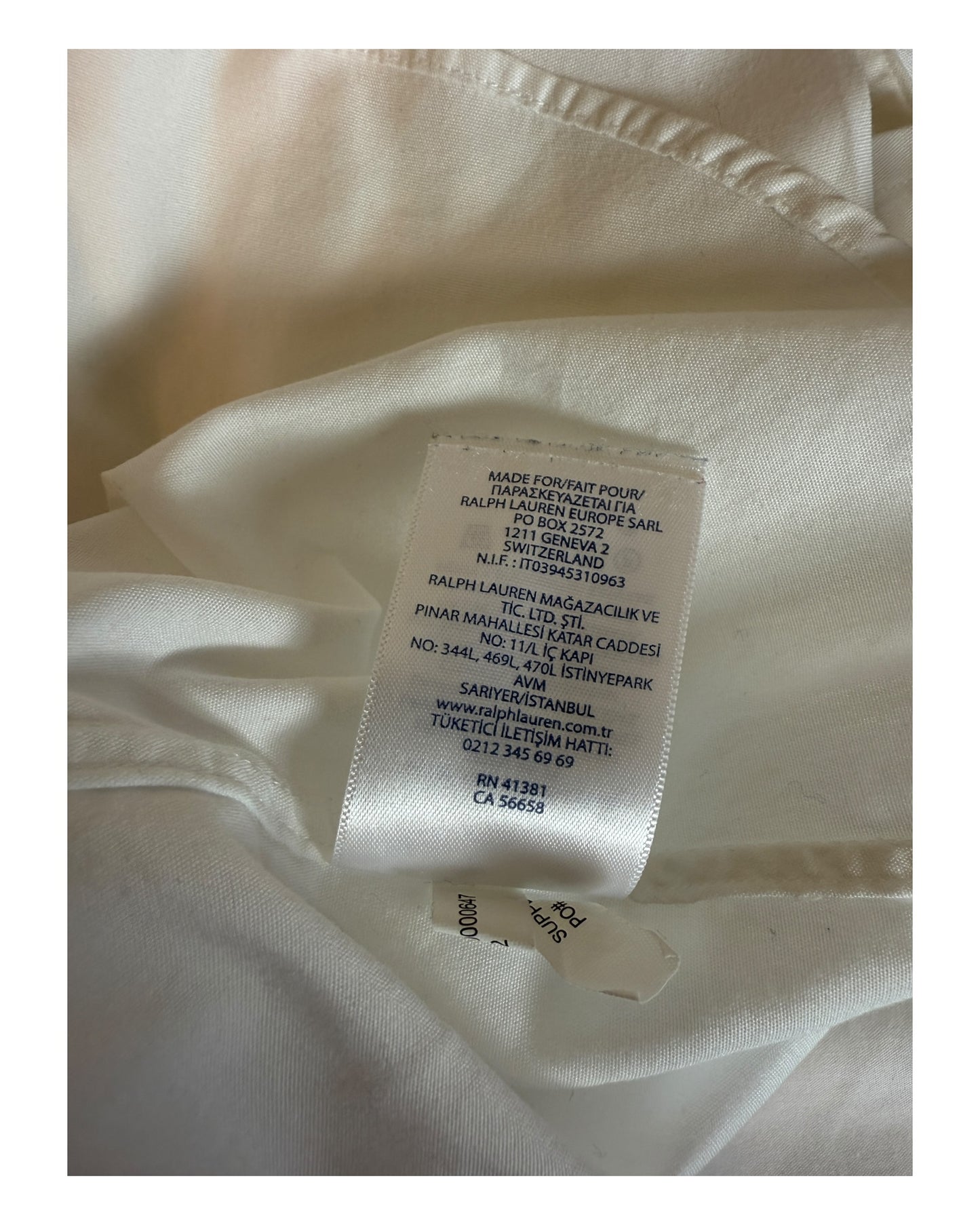Polo Ralph Lauren Hemd weiß Größe M