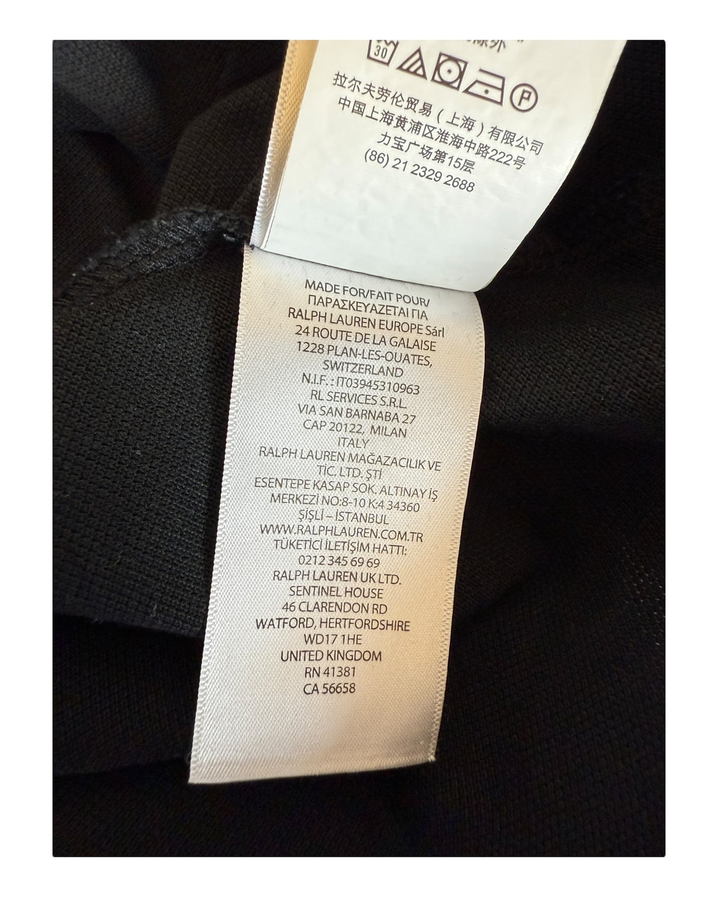 Polo Ralph Lauren Poloshirt schwarz Größe L