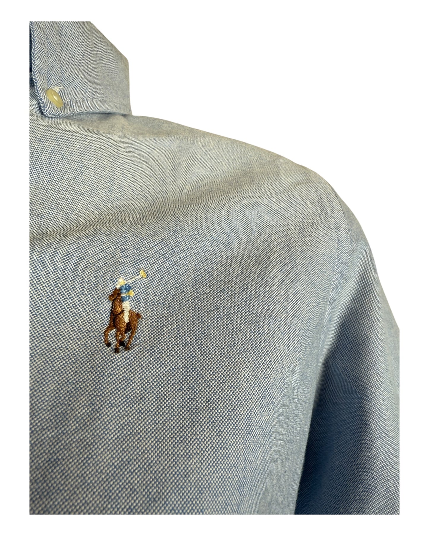 Polo Ralph Lauren kurzärmlige Bluse hellblau Größe S