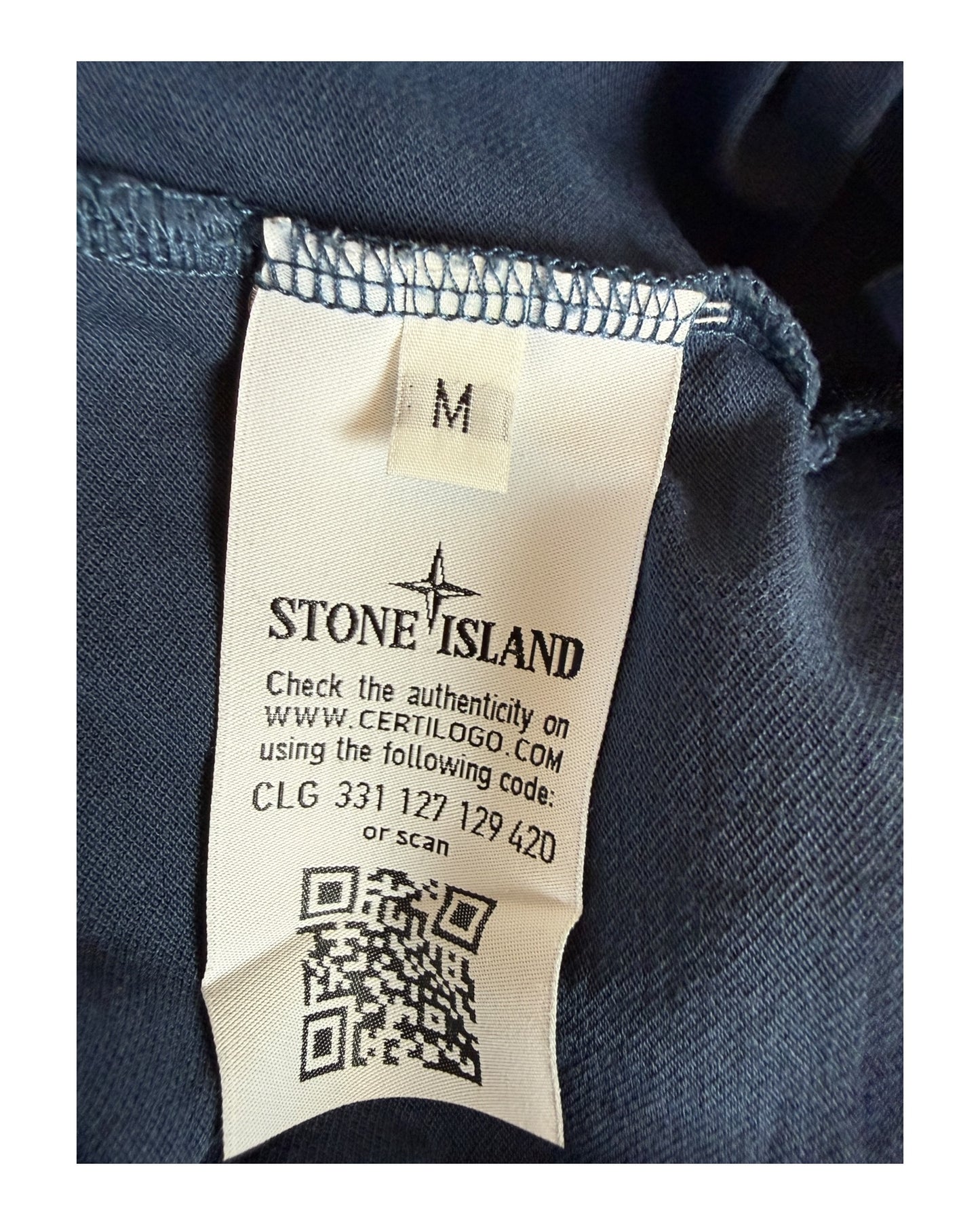 Stone Island Poloshirt marineblau Größe M