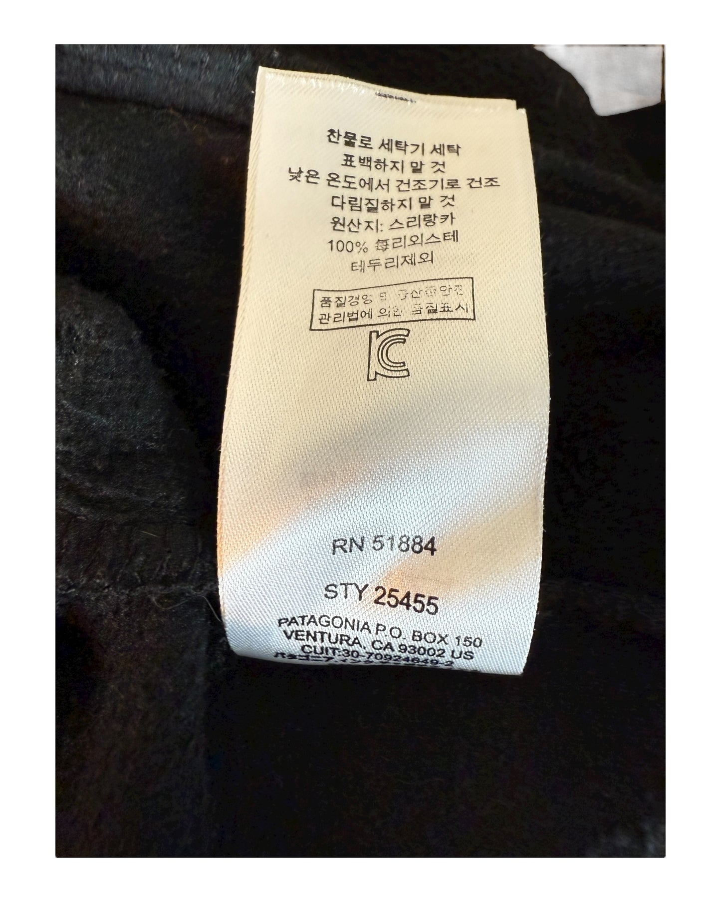 Patagonia Fleece Jacke schwarz Größe M