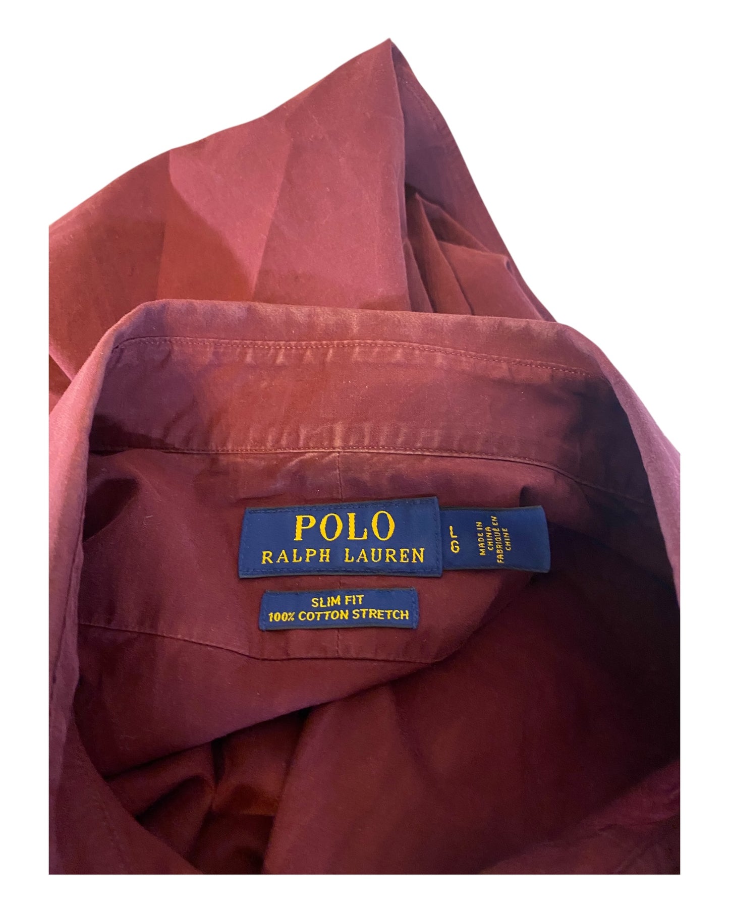 Polo Ralph Lauren shirt burgundy size L