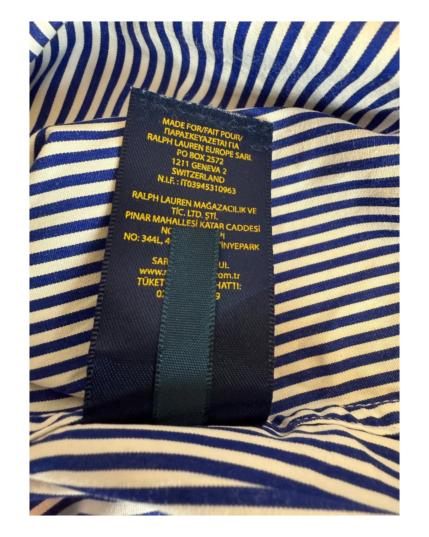 Polo Ralph Lauren Bluse blau weiß gestreift Größe S