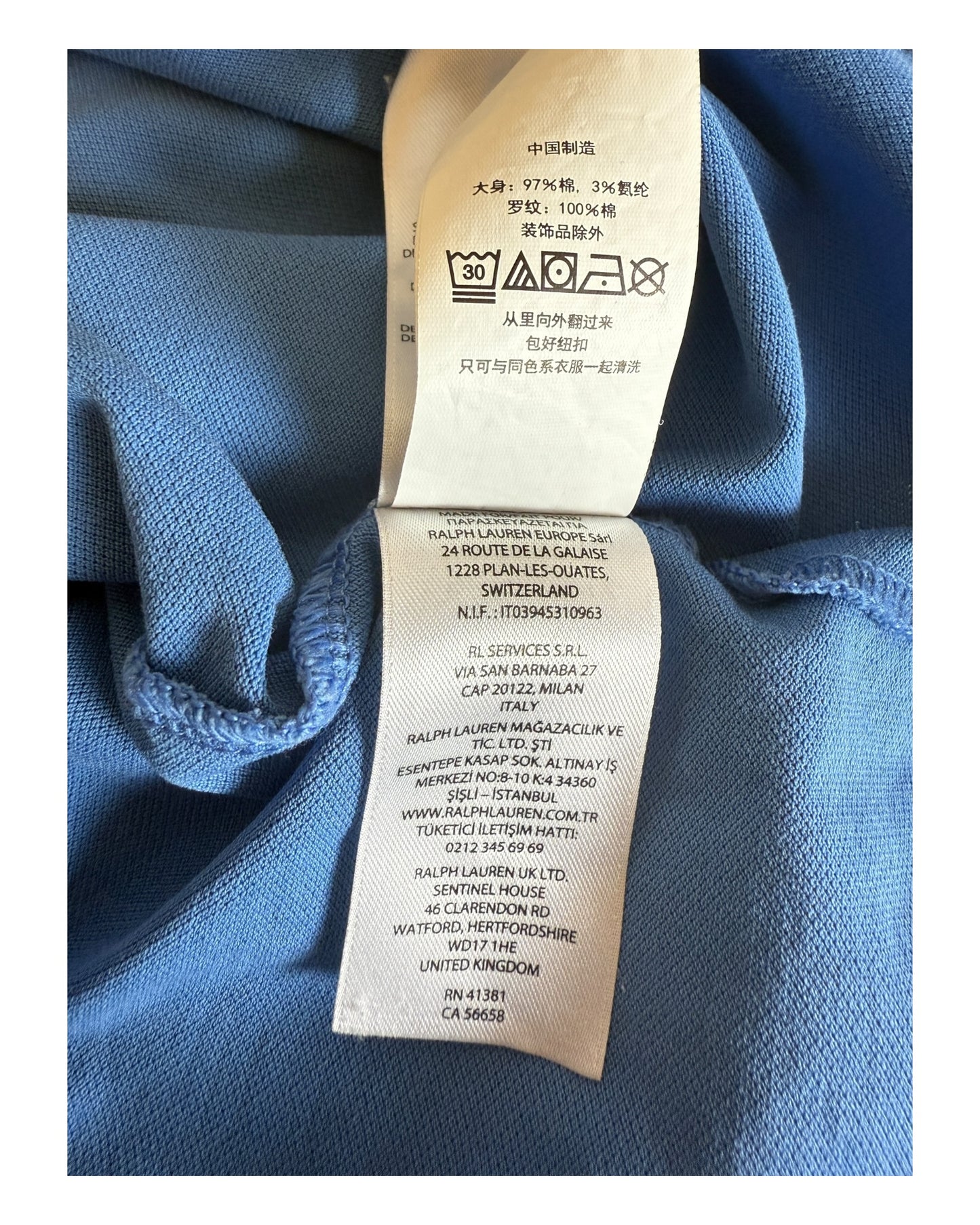 Polo Ralph Lauren Poloshirt hellblau Größe M