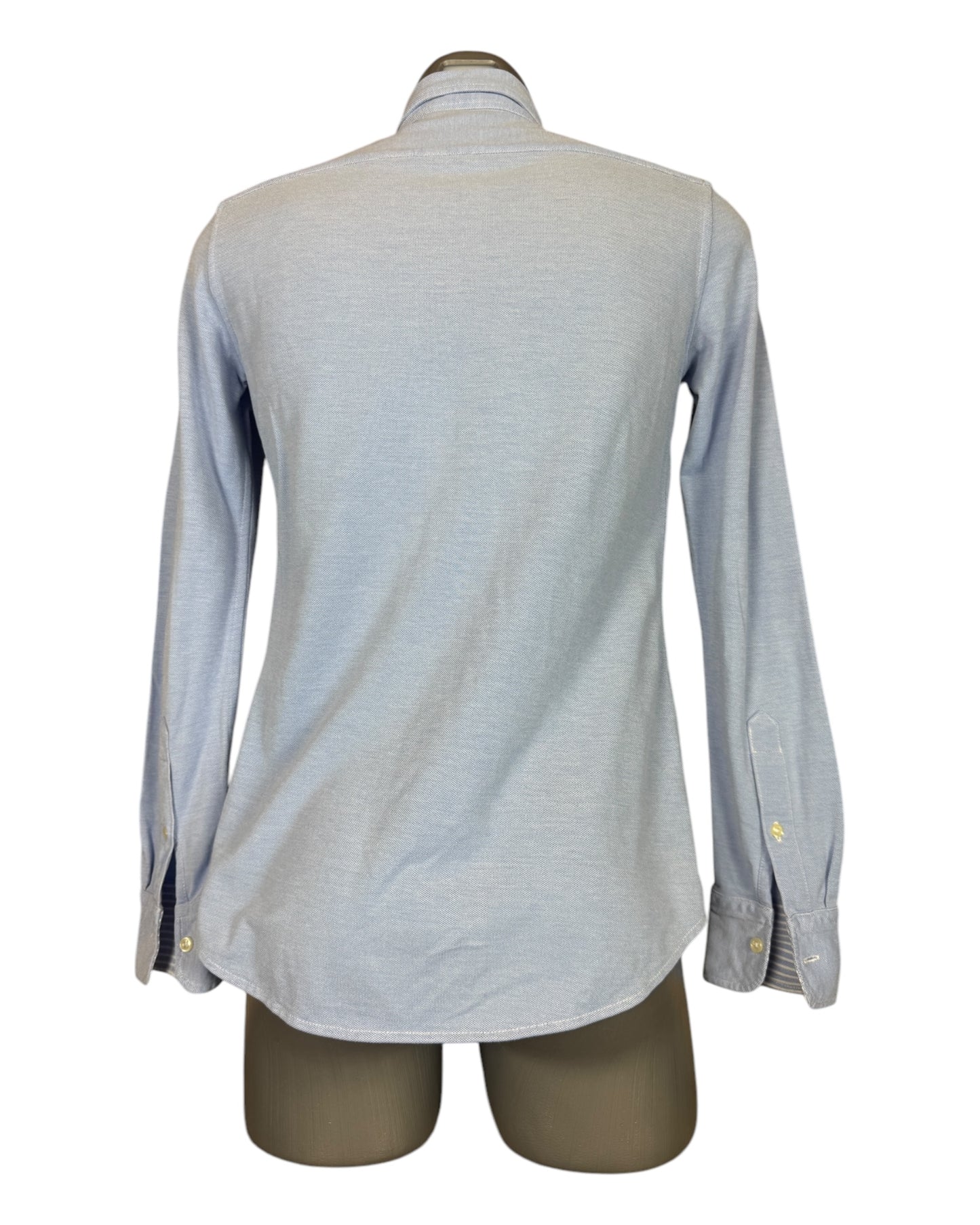 Polo Ralph Lauren Knit Oxfordhemd Bluse hellblau Größe M