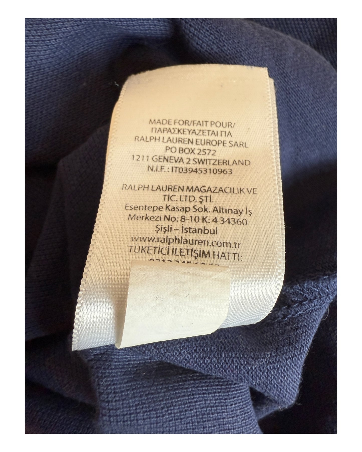 Polo Ralph Lauren Poloshirt marineblau Größe L
