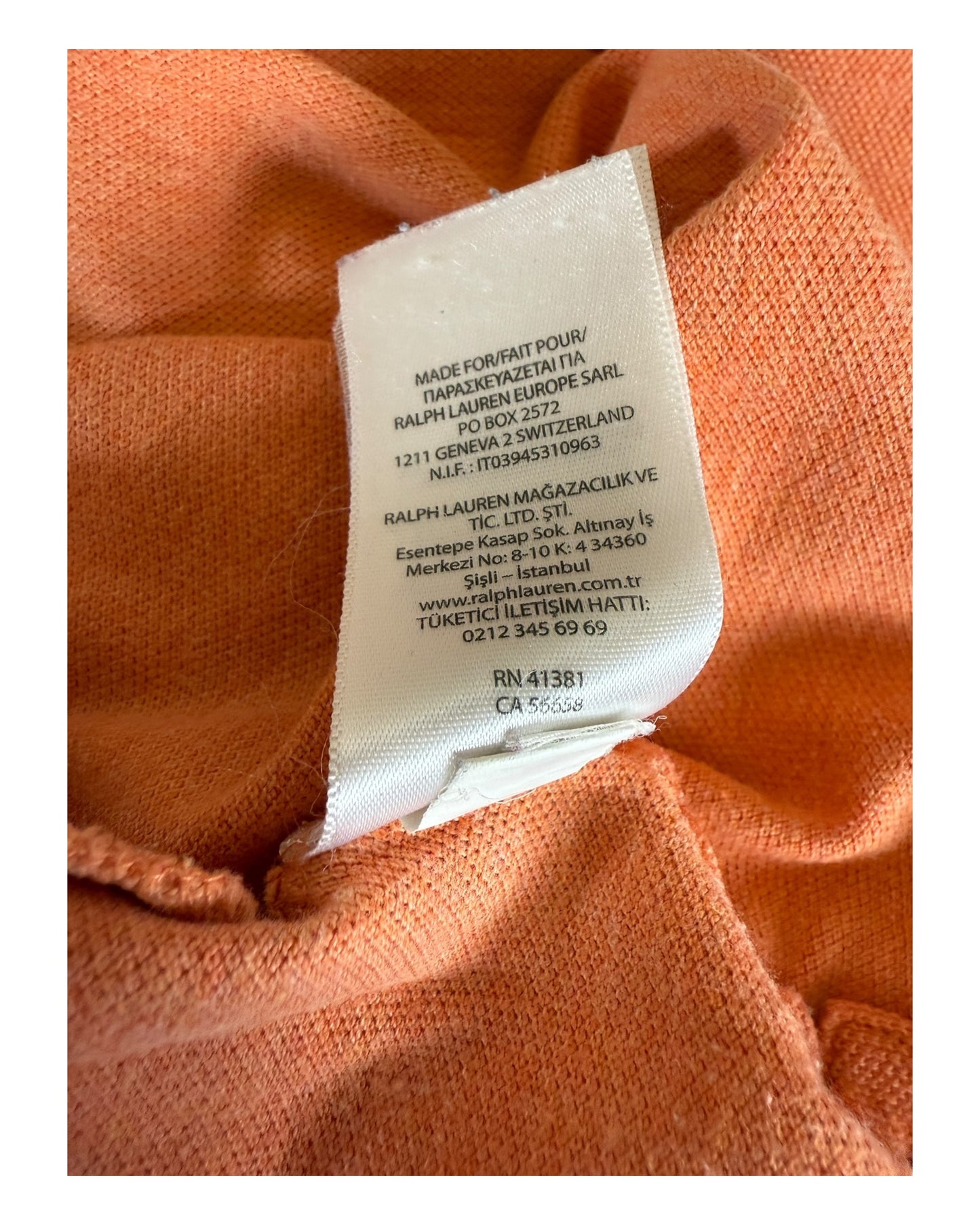 Polo Ralph Lauren Poloshirt orange Größe L