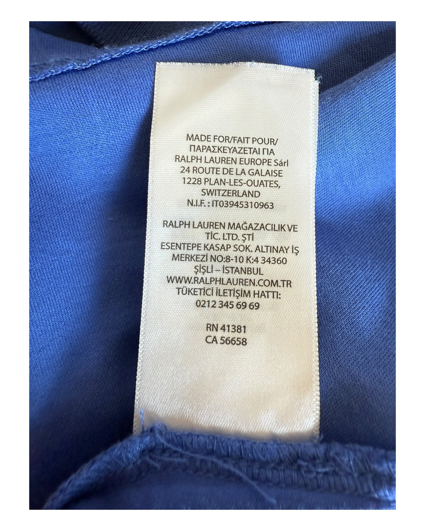 Polo Ralph Lauren Poloshirt blau Größe M