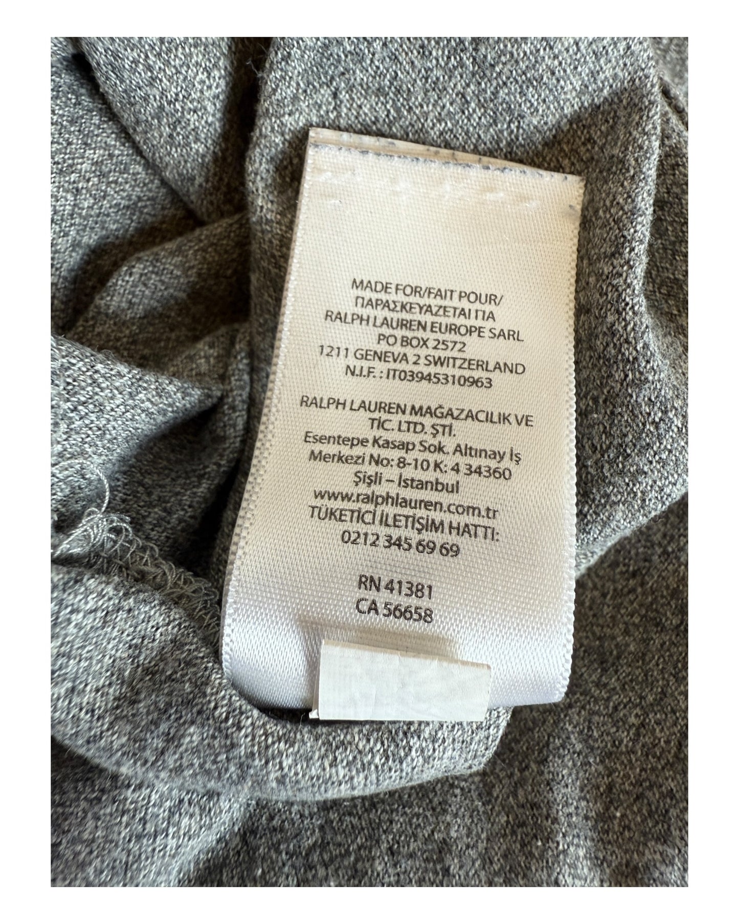 Polo Ralph Lauren Poloshirt grau Größe M